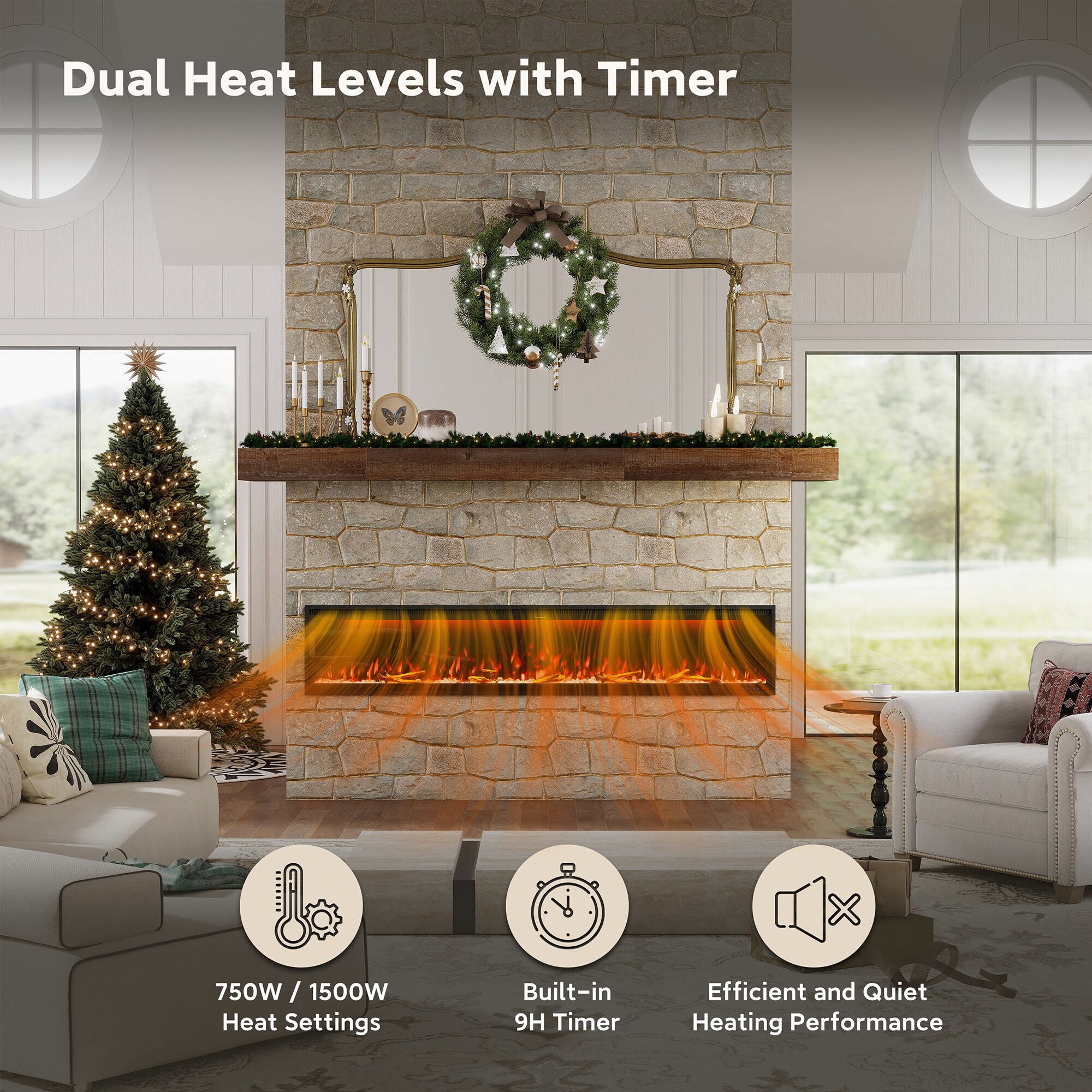 Clihome VL-EF72 Electric-Fireplaces - View #6