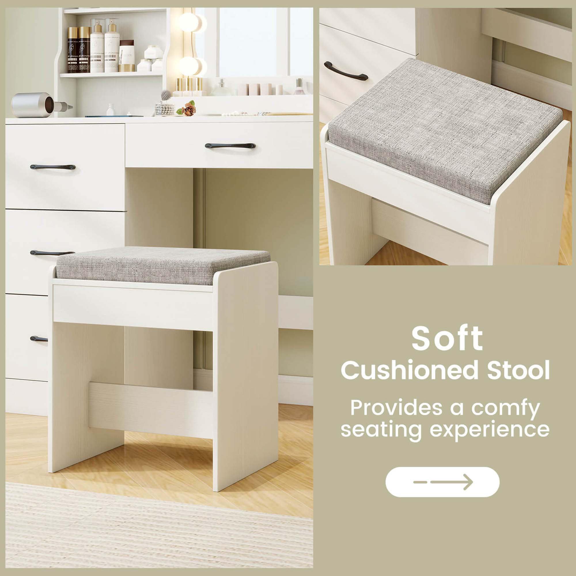 Costway HCST05061 Bedroom-Vanities - View #4