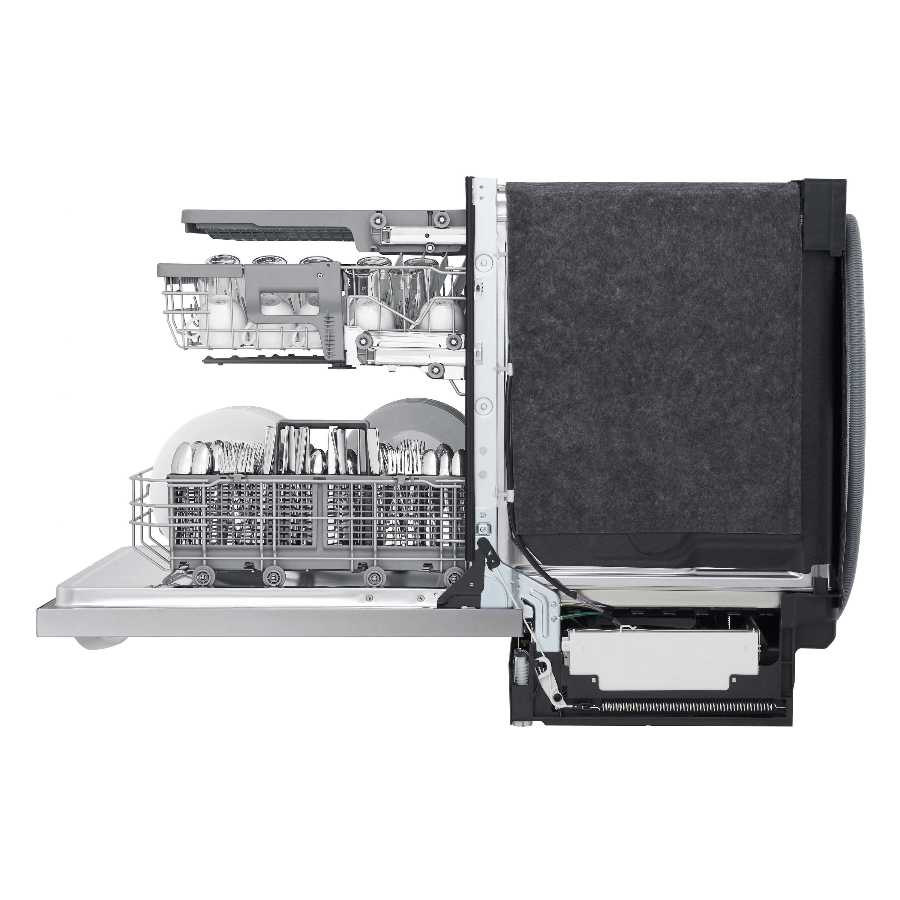 24'' LG QuadWash Smart Dishwasher with TrueSteam, Stainless Steel