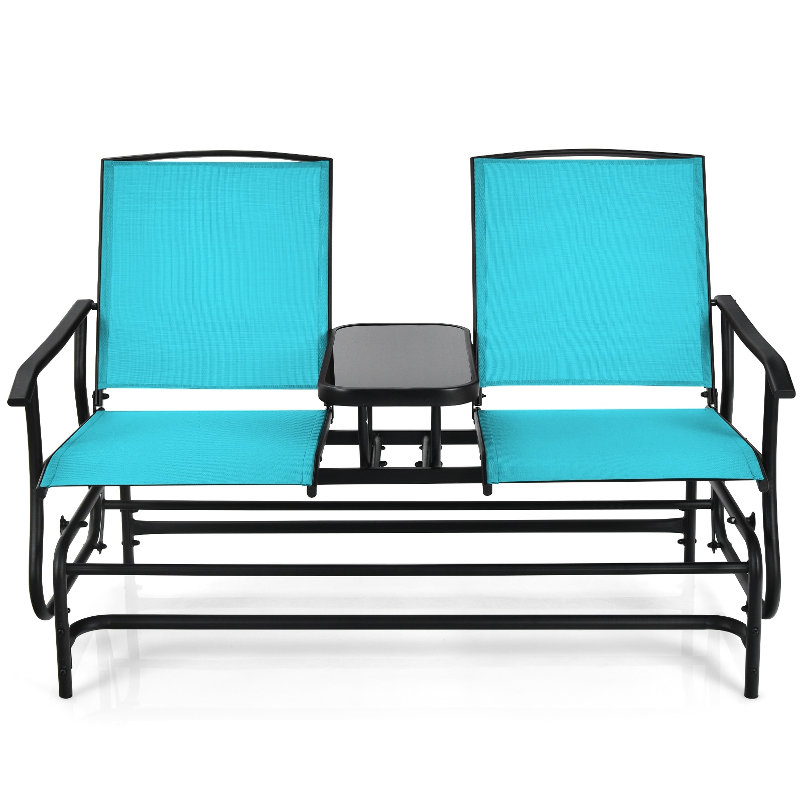 Blue sling patio online chair