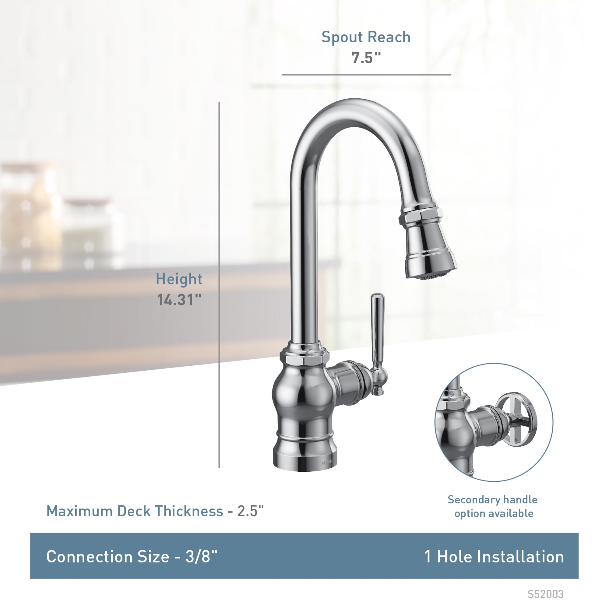 Moen S52003BL Kitchen-Faucets - View #5