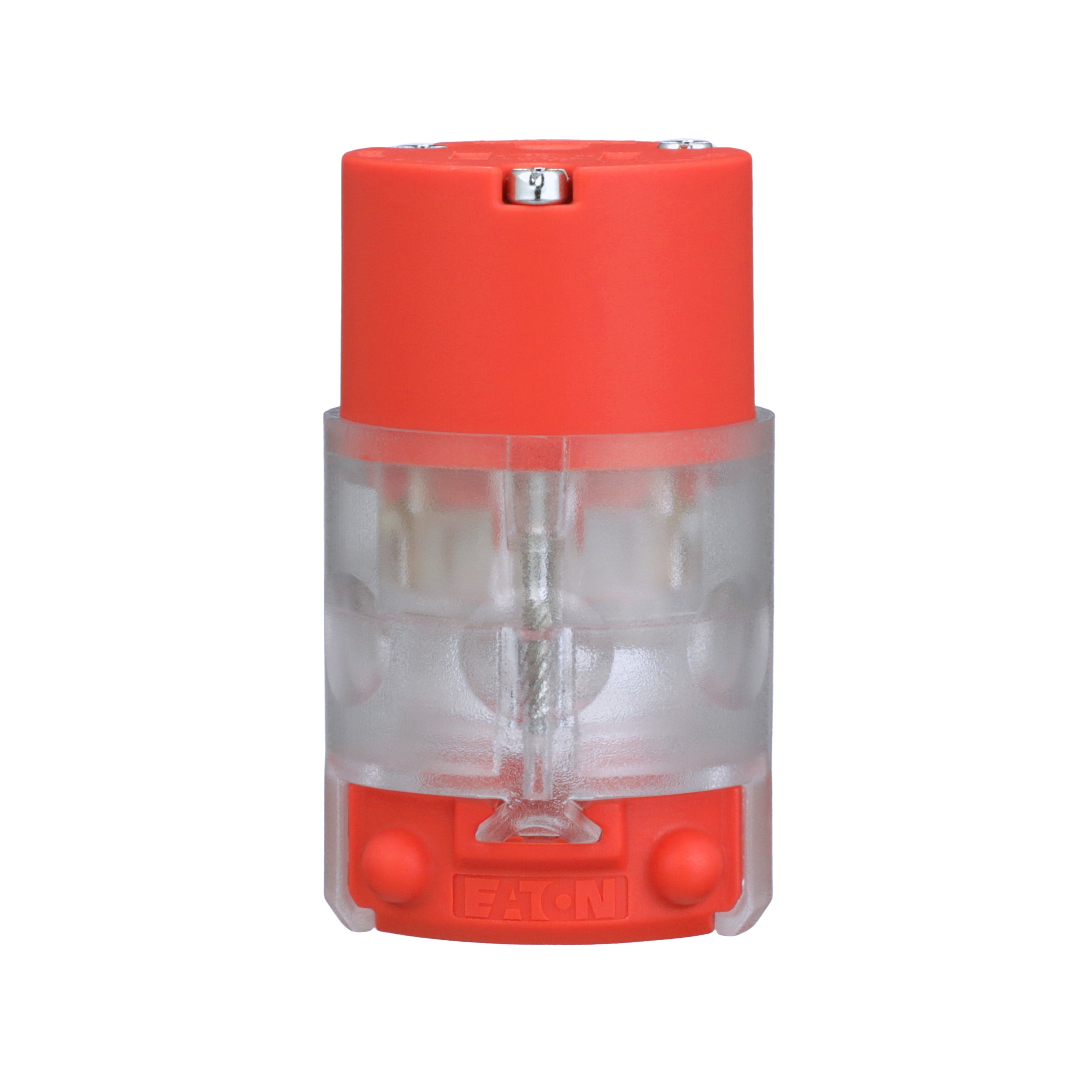 Eaton 515CLTRN-F 15-Amp 125-Volt NEMA 5-15 3-wire General-duty Straight Connector, Orange