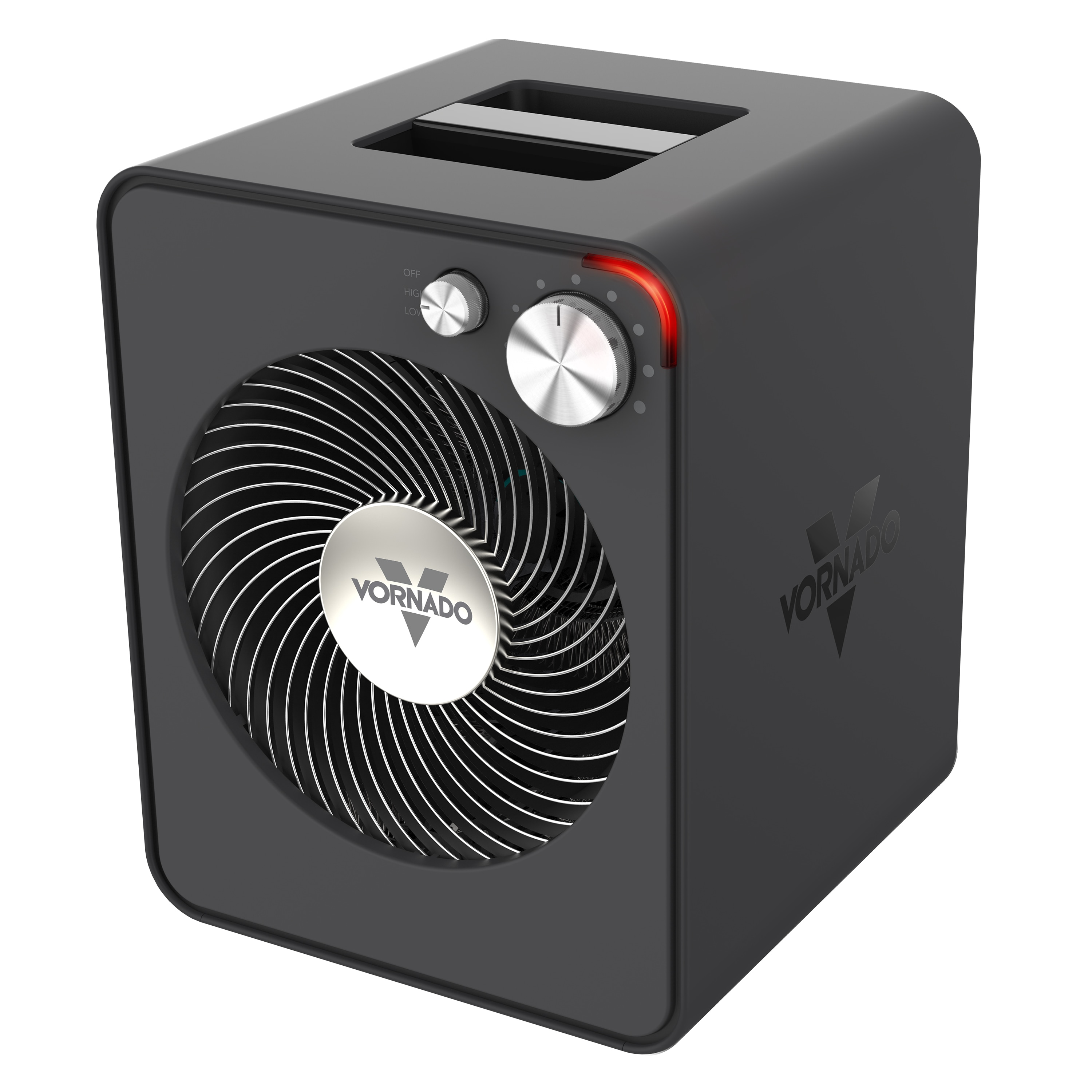 Vornado EH1-0193-85 Up to 1500-Watt Fan Utility Indoor Electric Space Heater with Thermostat