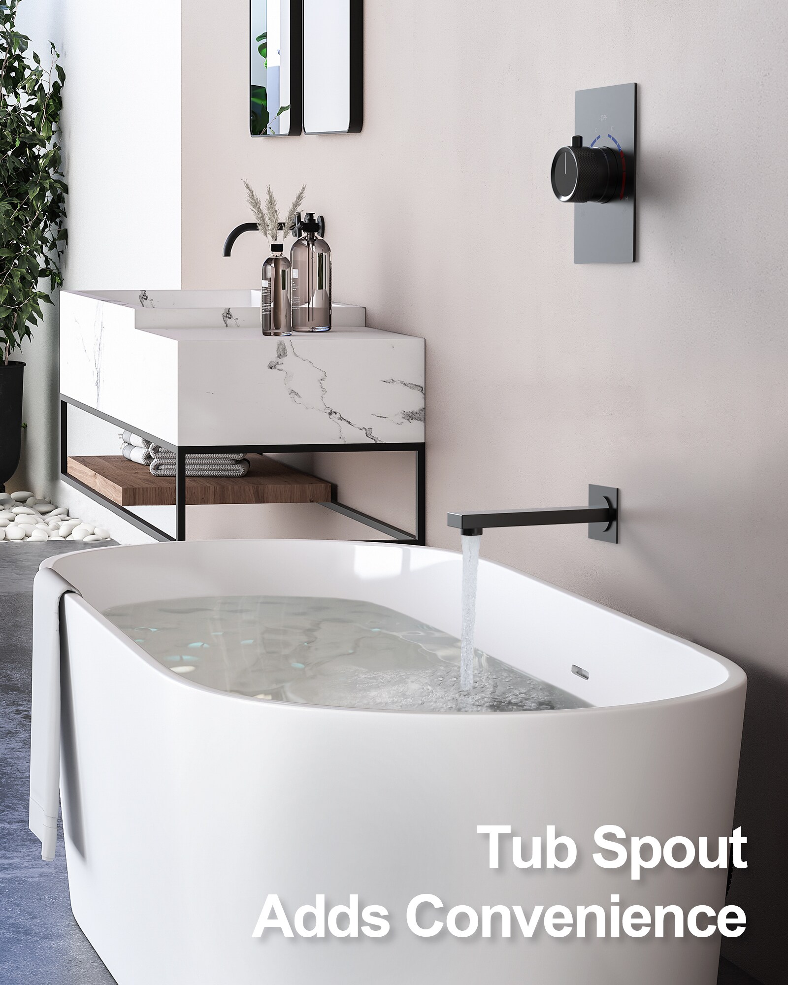 GRANDJOY TOBILI5185CH Showerhead-Bar-Panels - View #5