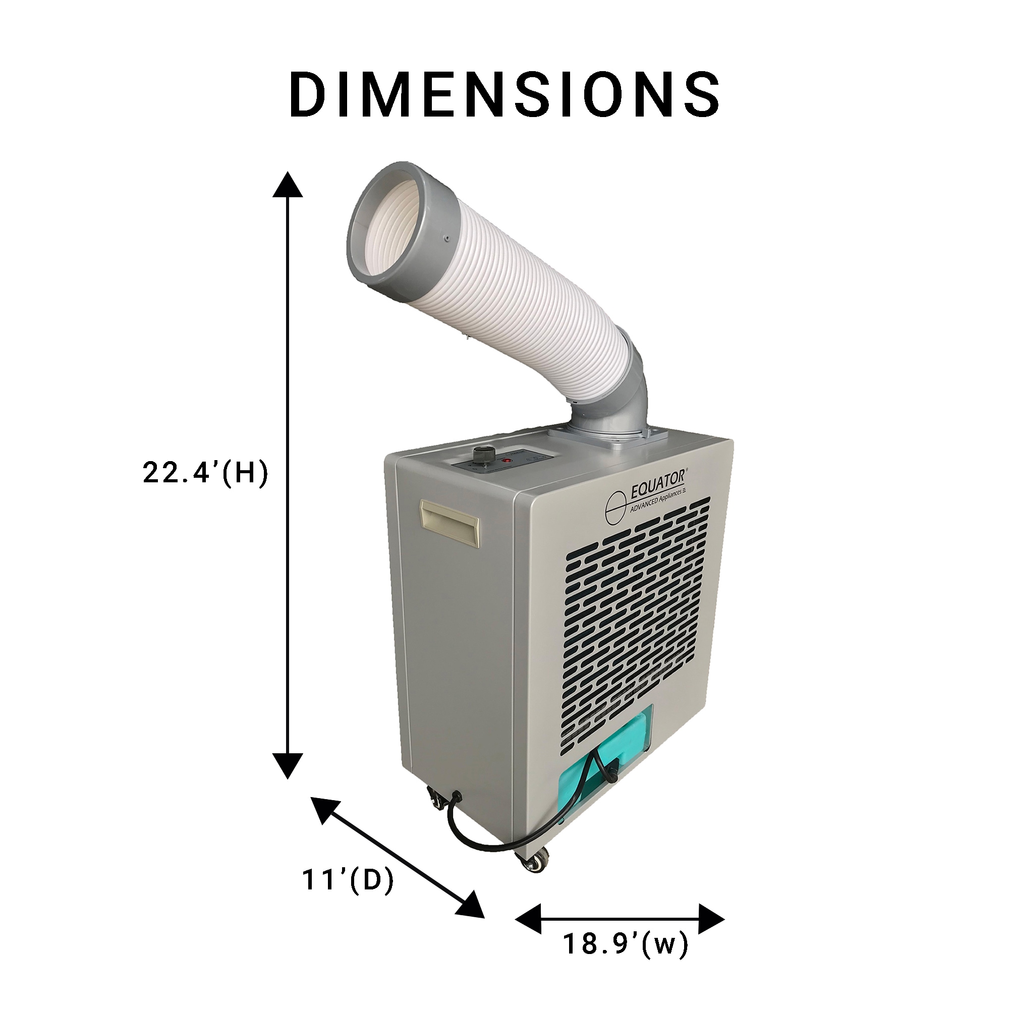 Equator Advanced Appliances Weatherized Outdoor 7000-BTU DOE (110-Volt) Silver Vented Portable Air Conditioner Cools 323-sq ft OAC 2000 Sansujyuku sansujyuku.com