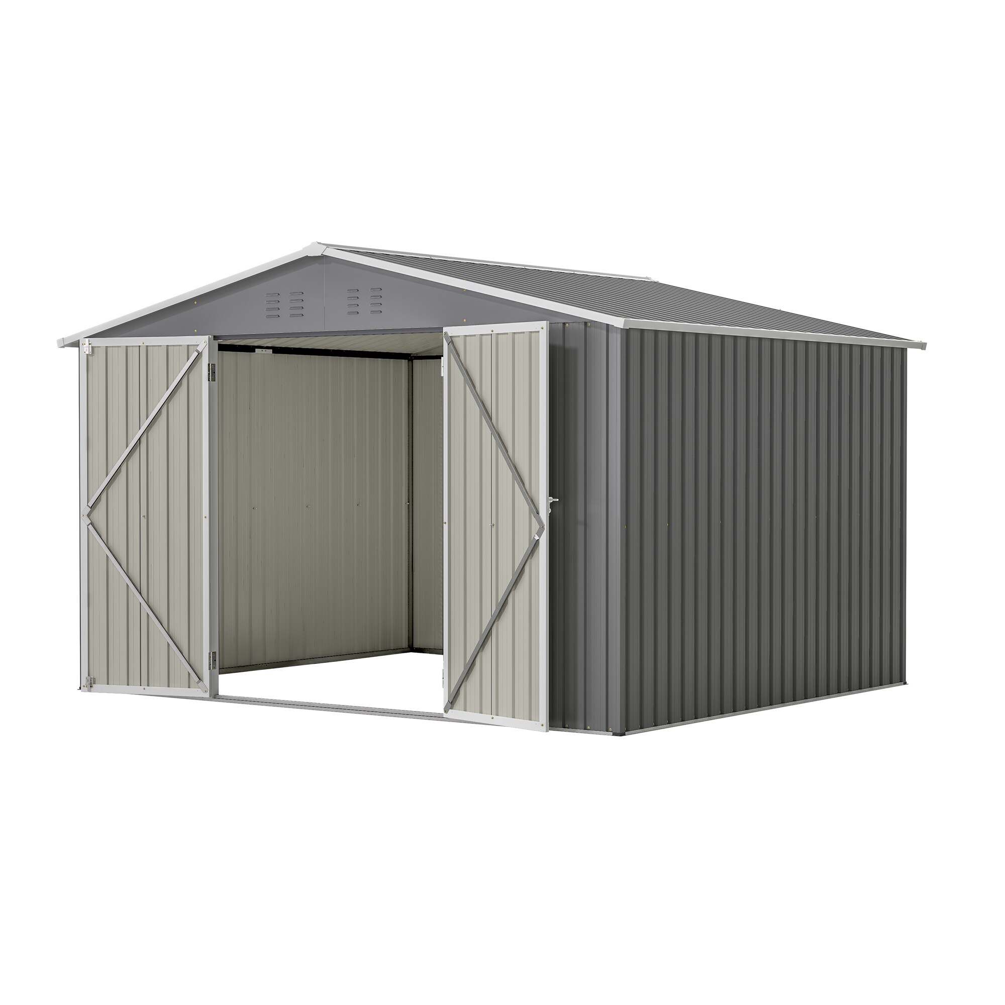 WELLFOR TWSG015-BN Metal-Storage-Buildings-Sheds - View #2
