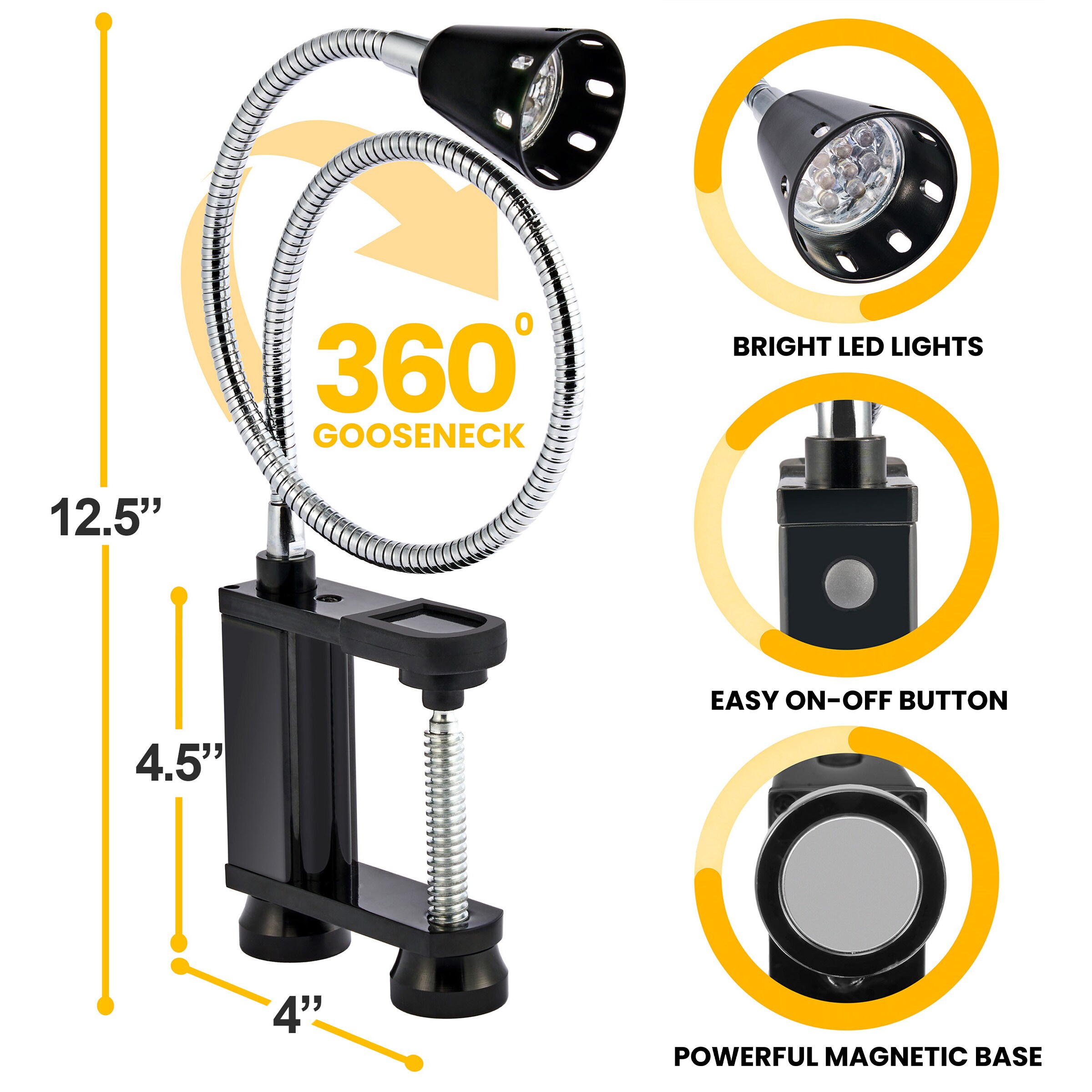 SORBUS LED-BBQ-BLK Grill-Light - View #4