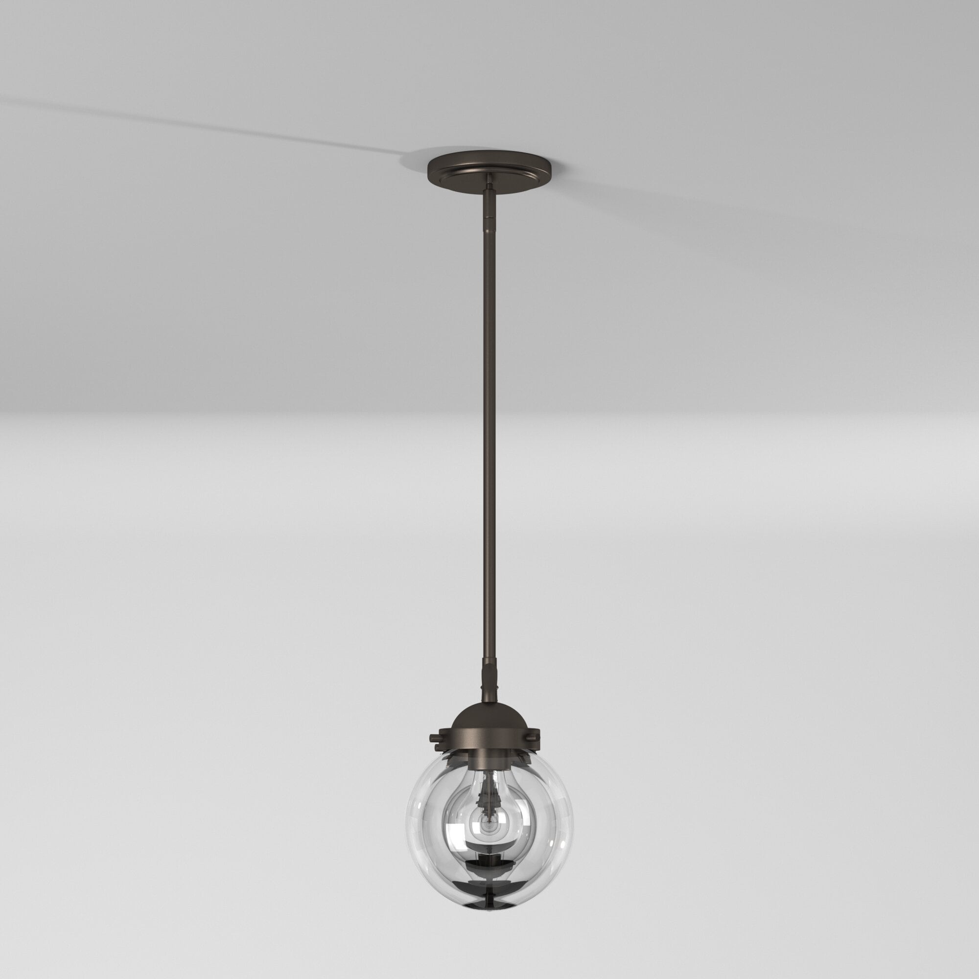 Knoll Modern Globe 4-Light Island Pendant in Oil Rubbed Bronze