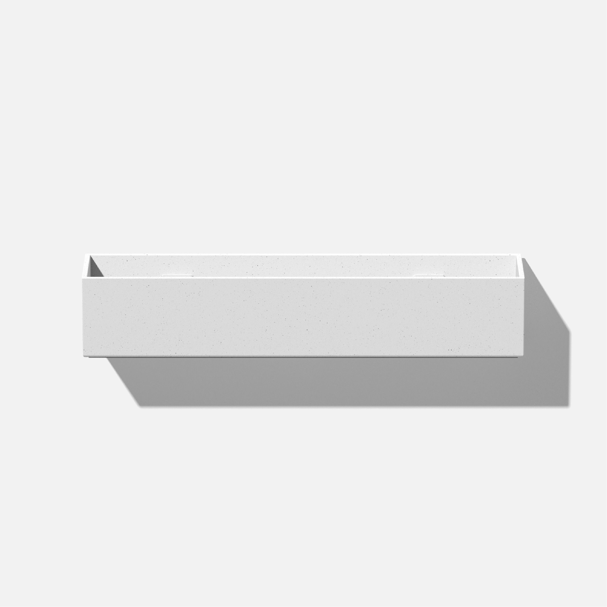 Veradek GEVSHHGW Rectangle 16-in W Small White Mixed/Composite Indoor/Outdoor Wall planter