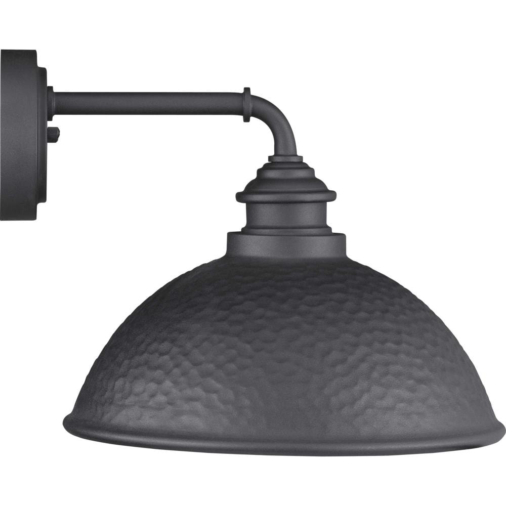 Englewood Black Hammered Copper 12" Outdoor Wall Lantern