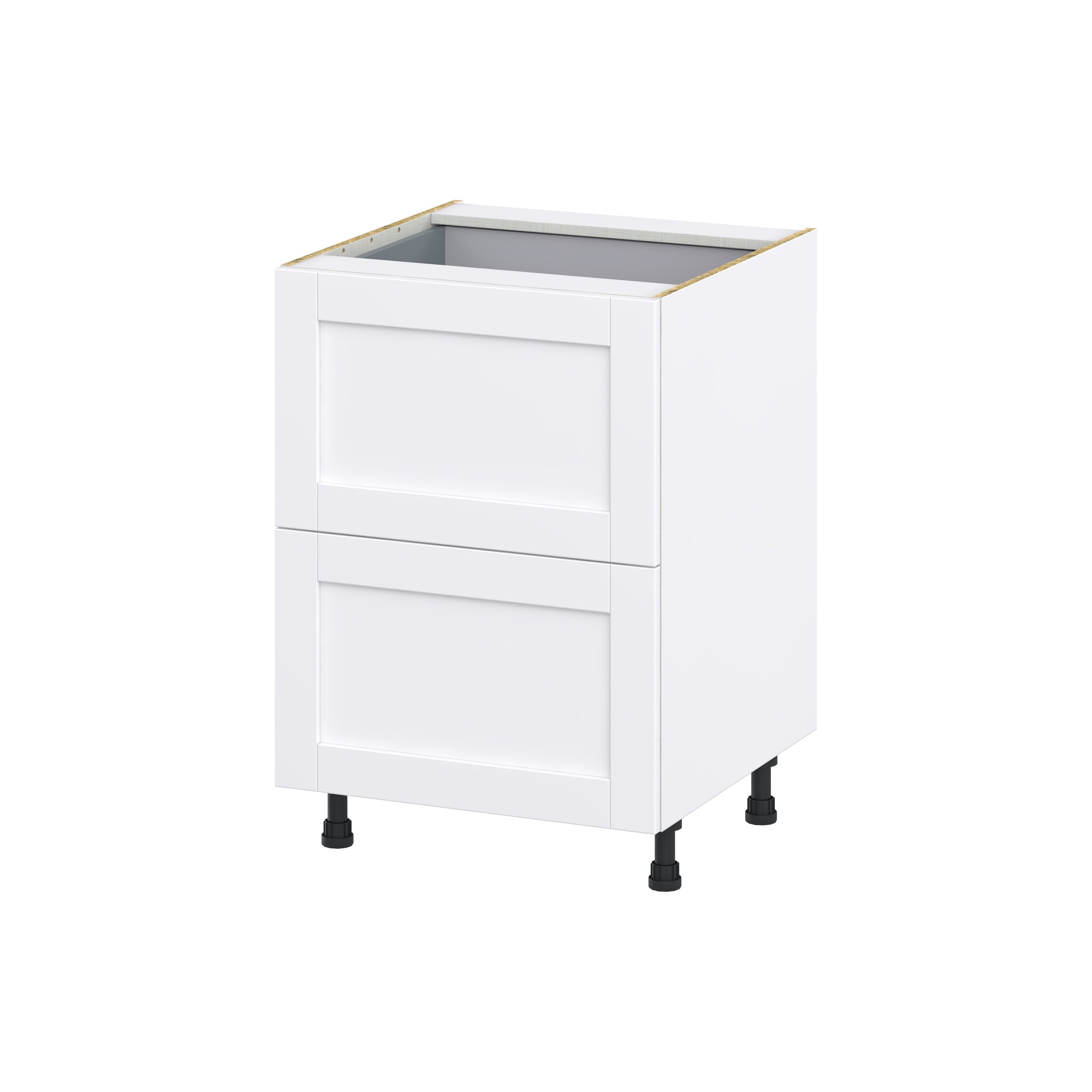 Hugo&Borg DSB2D24I1-RM Rosemont 24-in W x 34.5-in H x 24-in D Glacier White 2 -Drawers Drawer Base Fully assembled Cabinet Shaker)