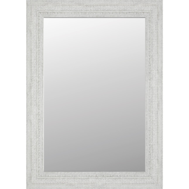 Wisp White Framed Wall Mirror, Black And White Framed Wall Mirror