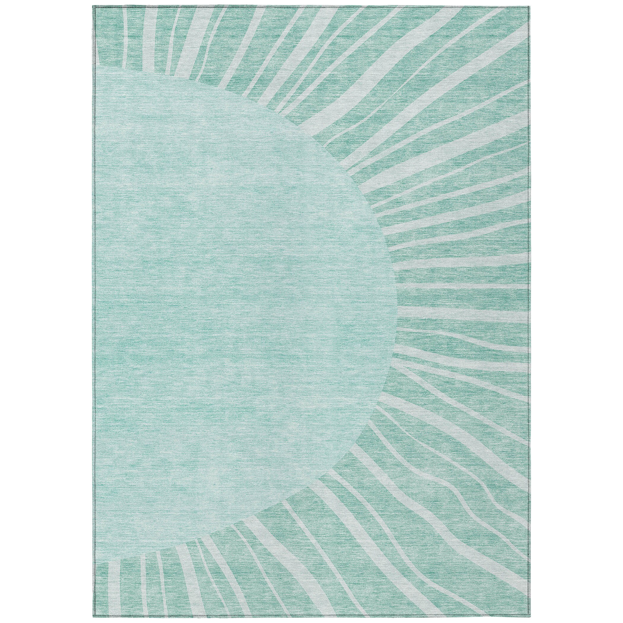 Addison Rugs ACN668TE30X46 Chantille ACN668TE 2 x 3 (ft) Polyester Teal Rectangular Indoor/Outdoor Geometric Machine washable Area rug