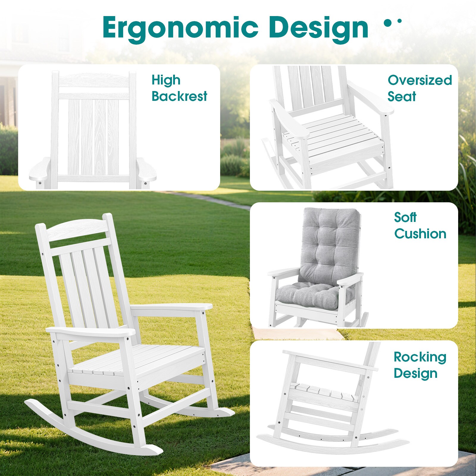 JEAREY 03YY-DZ-WG Patio-Chairs - View #2