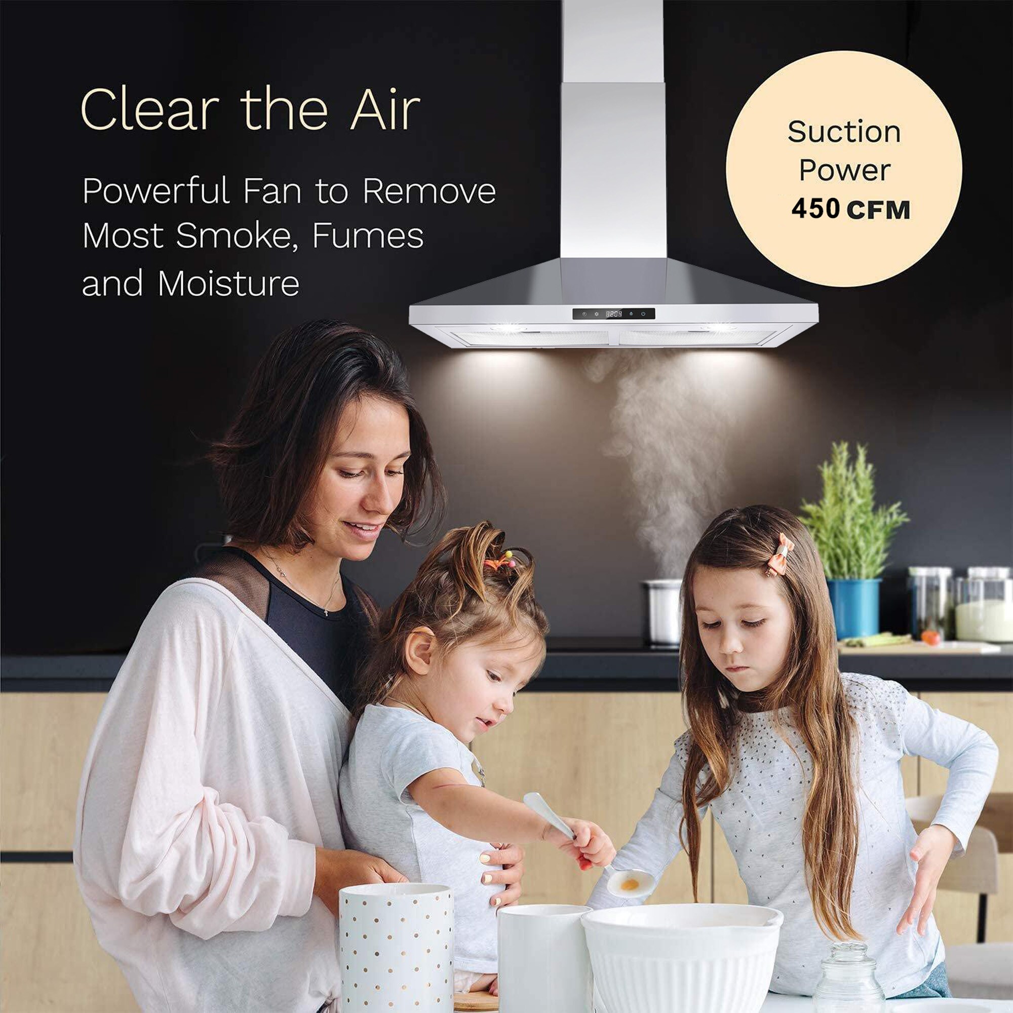 Damerin IU-RD20 Wall-Mounted-Range-Hoods - View #9