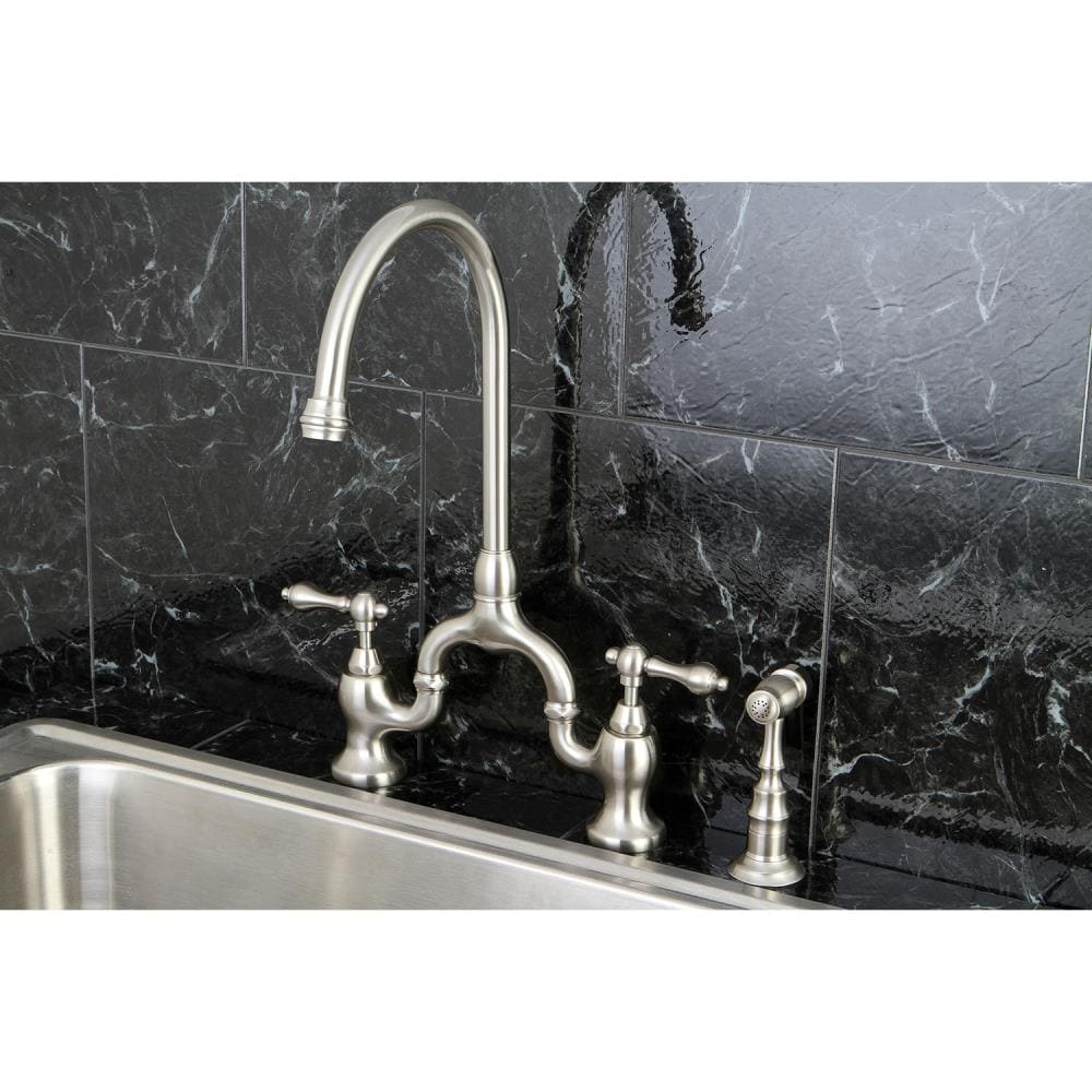 Kingston Brass English Country Bridge Faucet with Accessories