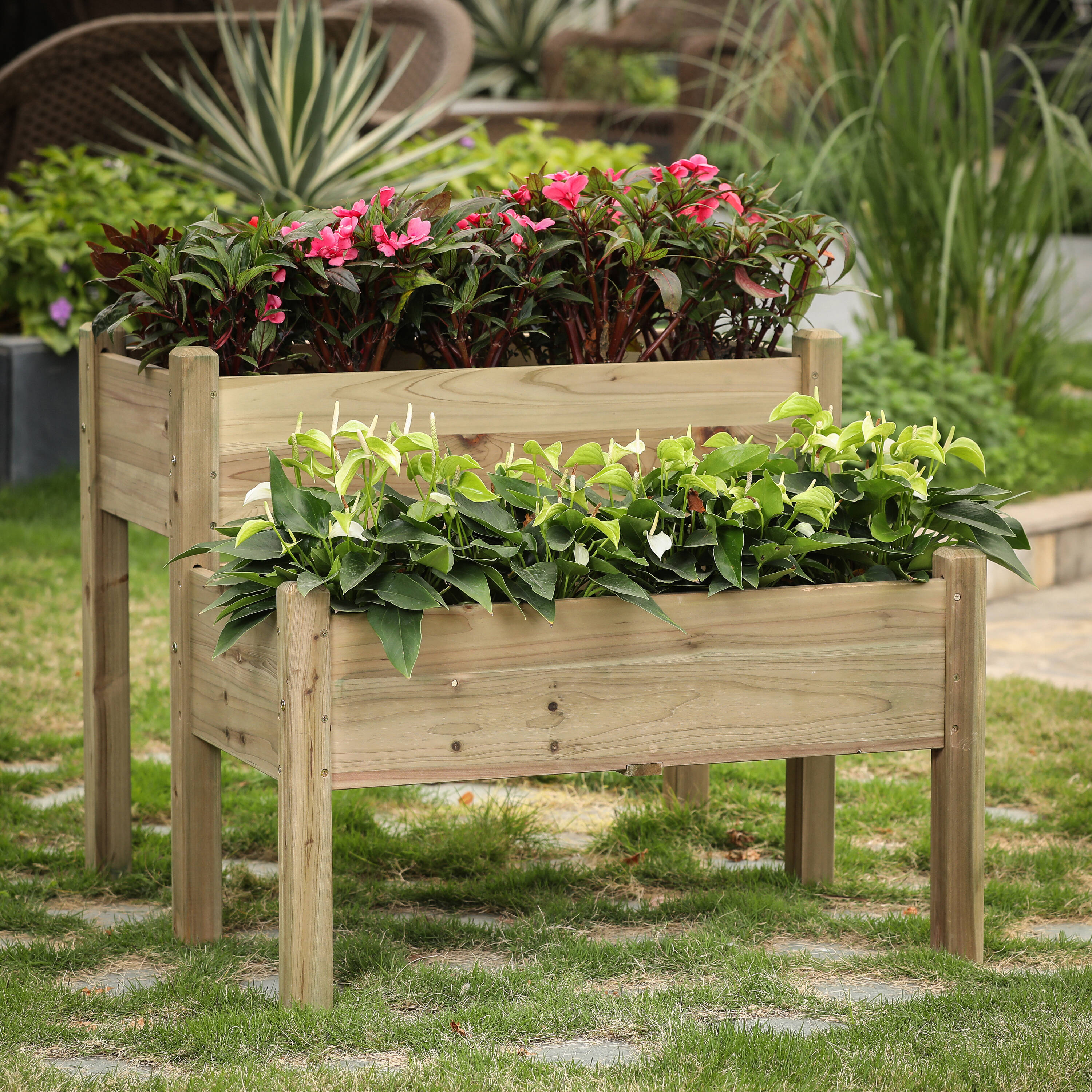 LuxenHome WHPL1191 Raised-Garden-Beds - View #3