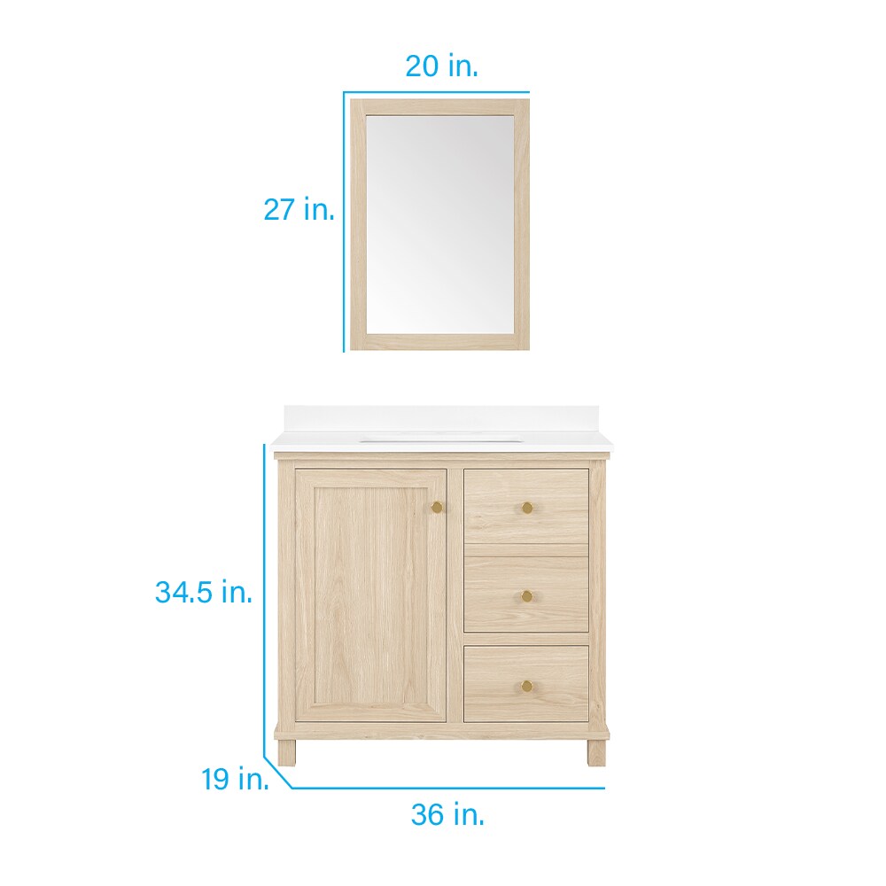 Style Selections BRADSHAW-36LBW-COMBO Bath-Vanity-Combo - View #2