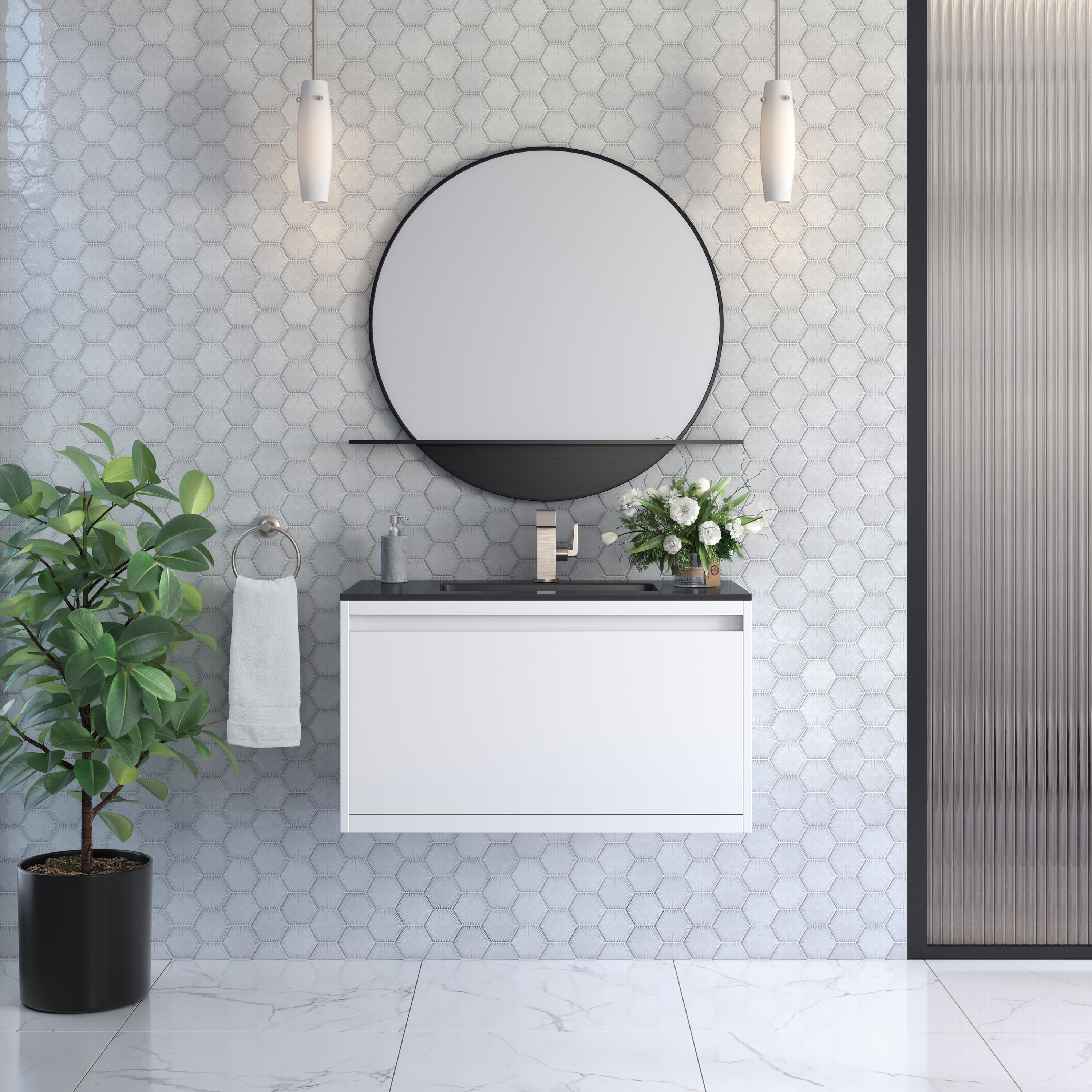 James Martin Vanities 805-V35.4-GW-CH Bath-Vanity-Combo - View #2
