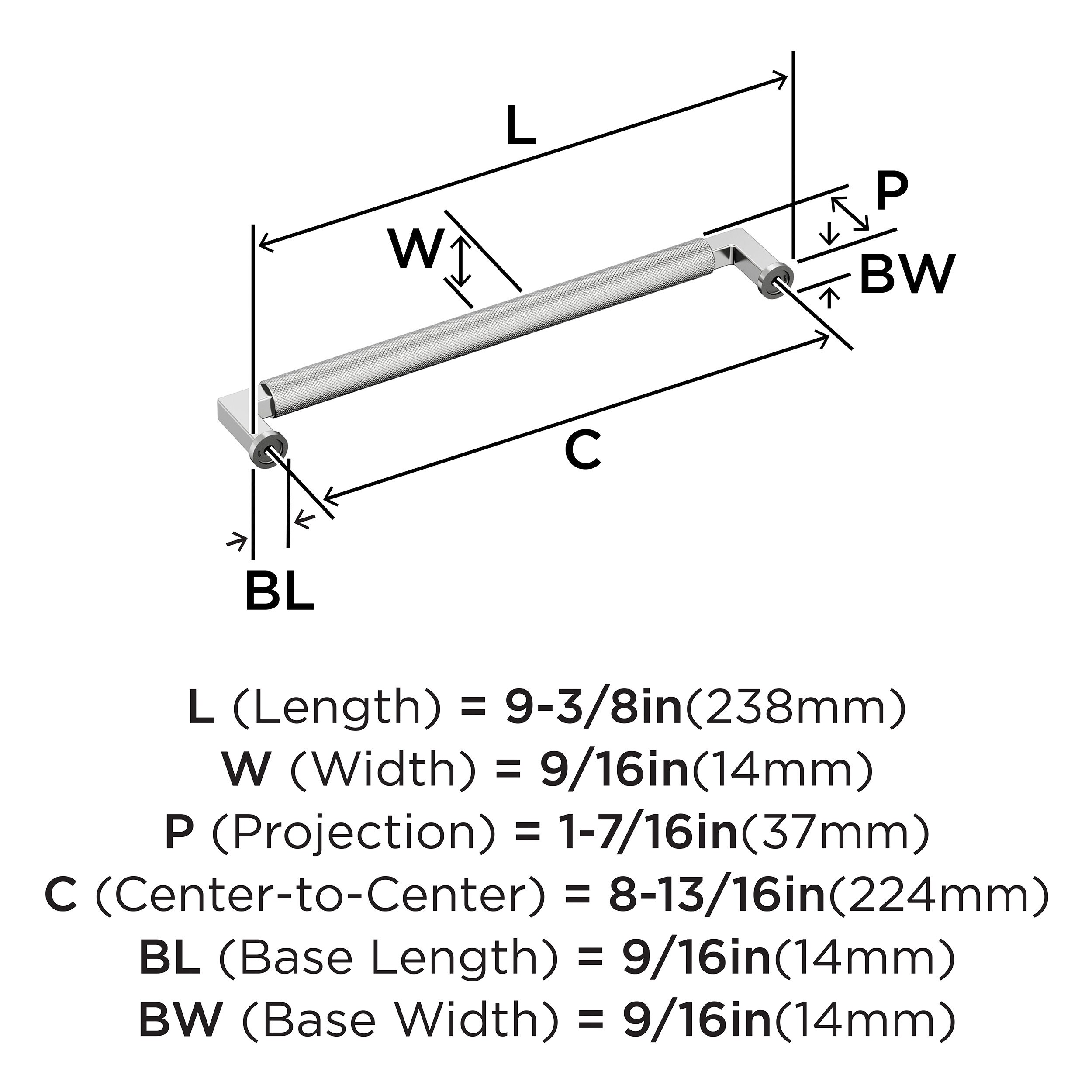 Amerock BP3762726 Cabinet-Pulls - View #4
