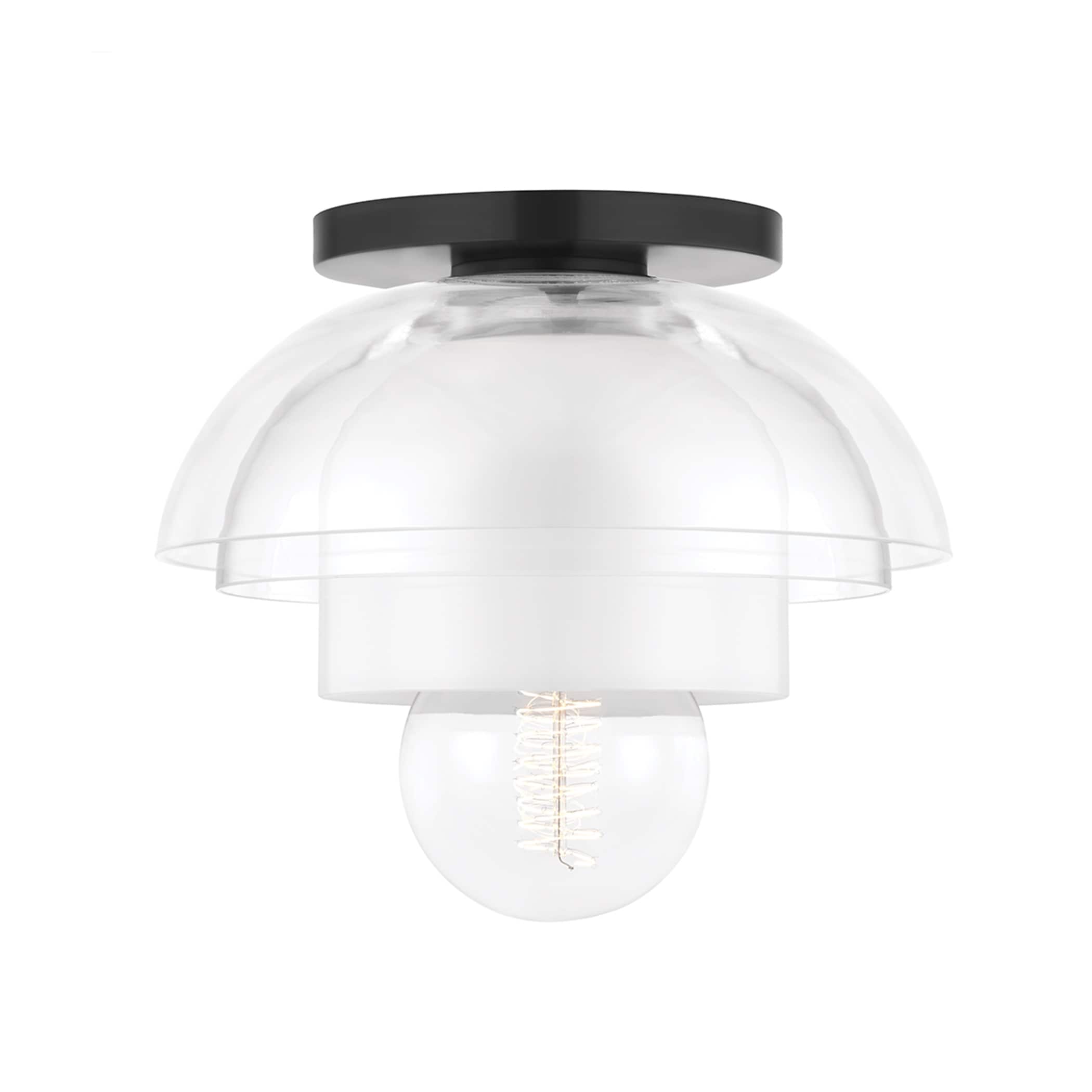 Mitzi H429601-OB Ruby 1-Light Bronze Flush Mount Light