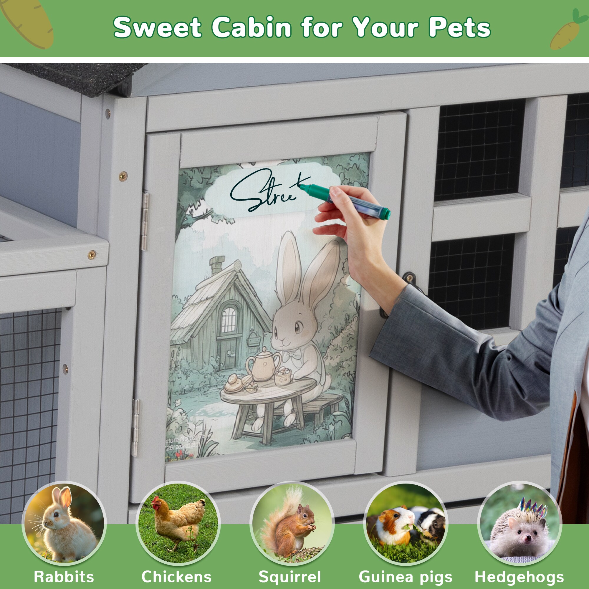 Coziwow CW12P0496-L02 Chicken-Coops-Rabbit-Hutches - View #9