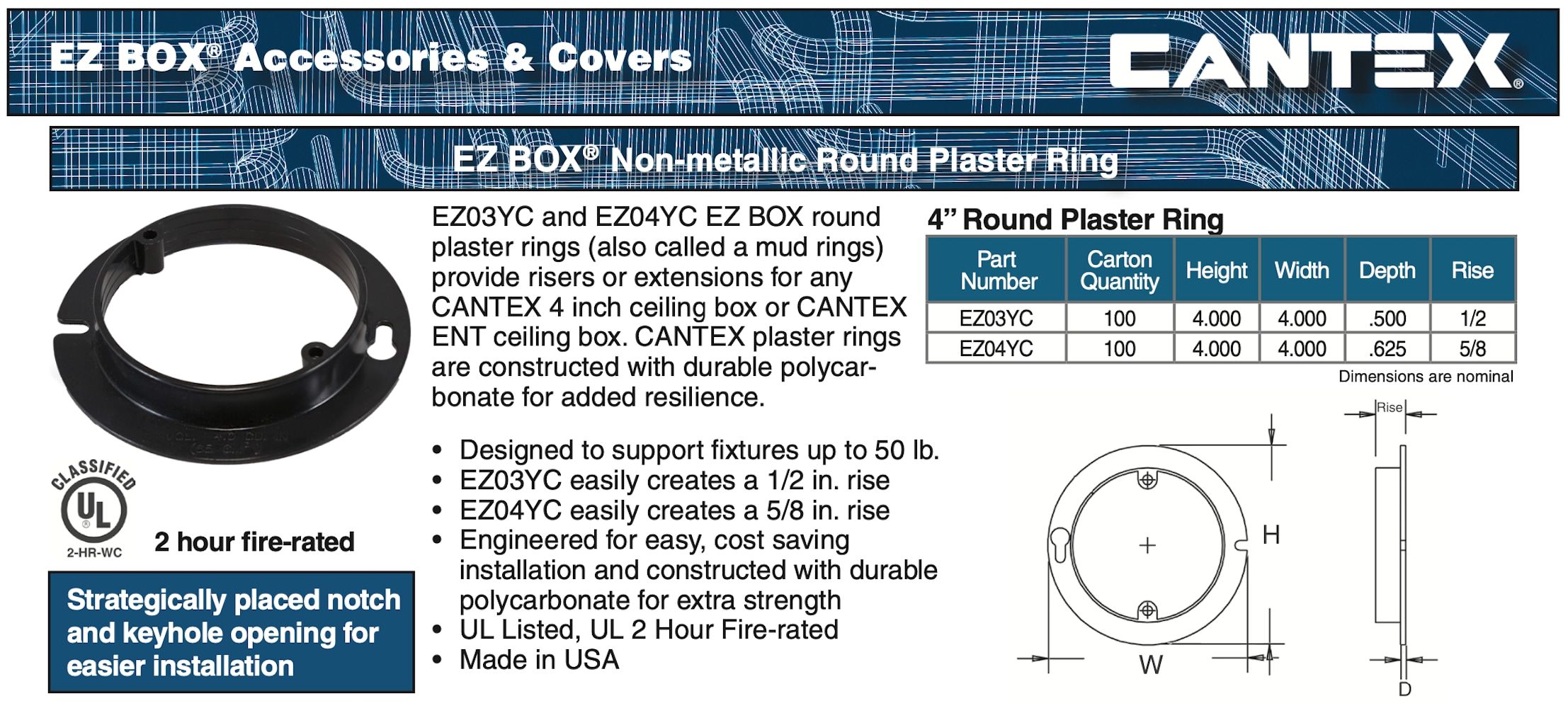 CANTEX LEZ03YC Electrical-Box - View #3