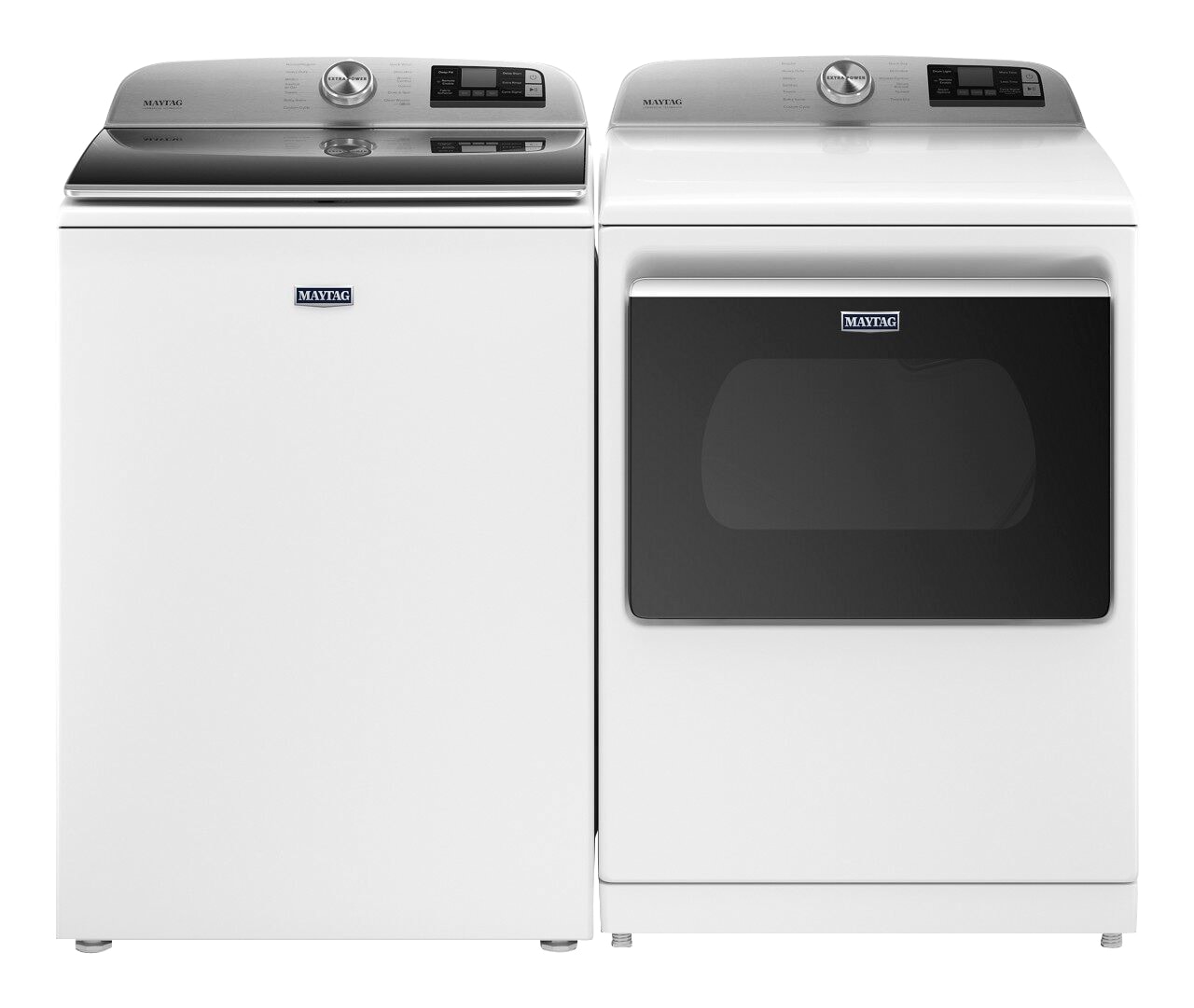 Shop Maytag Smart Capable 5.3 Cu Ft Top-Load Washer Electric Dryer at Lowes.com
