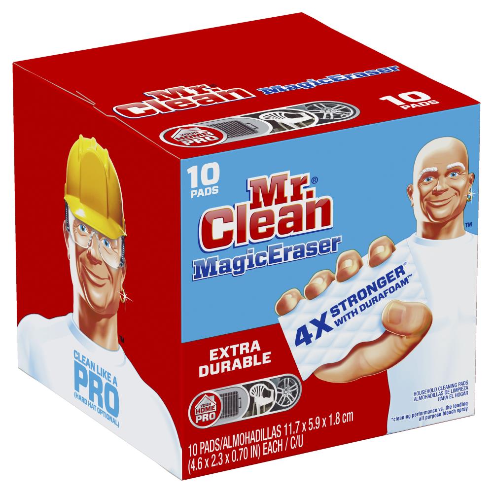 Sử dụng bông tẩy của Mr. Clean Eraser để chà sạch các vết bẩn khó chịu trên mọi bề mặt! Ảnh liên quan sẽ cho bạn thấy sức mạnh diệt khuẩn của sản phẩm này.