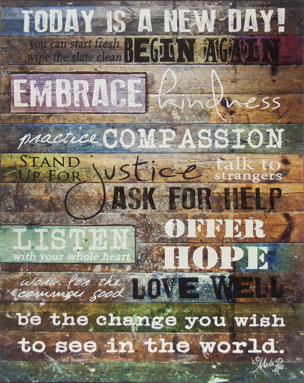  1311-8055 20-in H x 16-in W Inspirational Sign