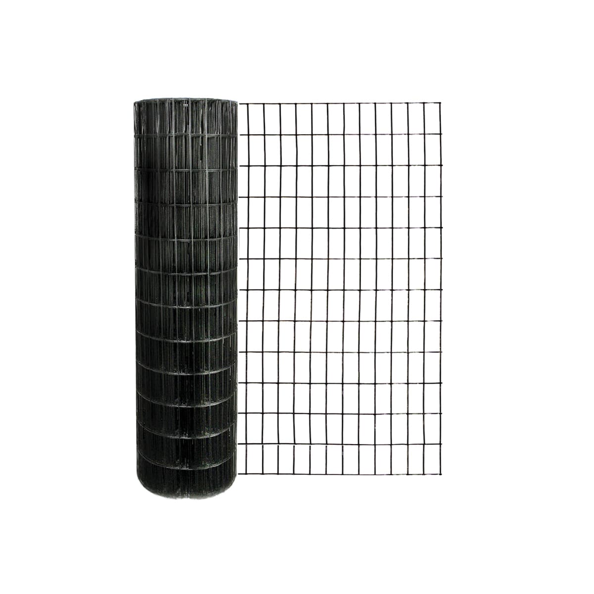 GARDEN CRAFT 100-ft x 4-ft Black PVC Coated Steel Welded Wire Rolled Fencing with Mesh Size 1-in x 2-in