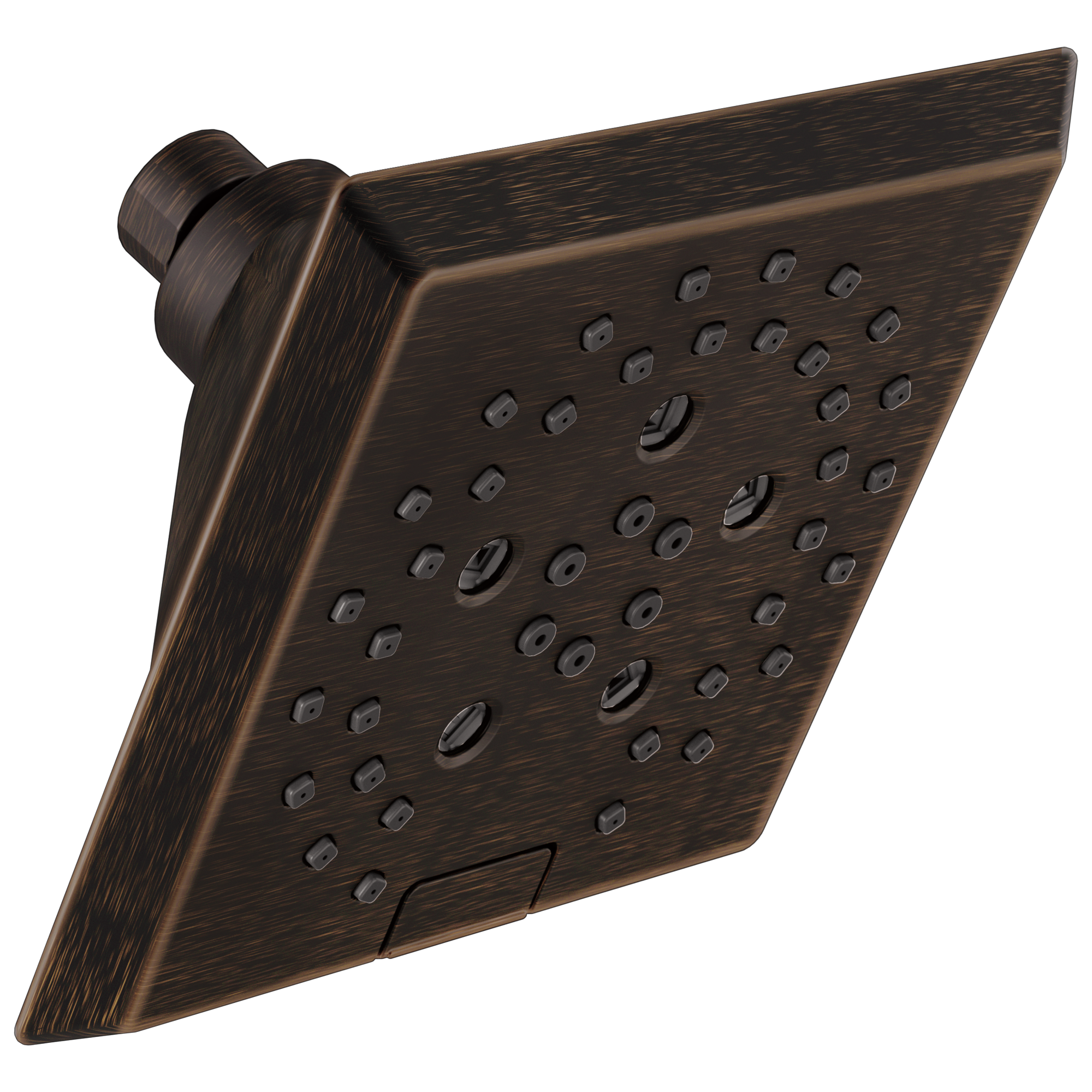 Delta 52664-RB H2Okinetic 5.0 -Spray Venetian Bronze 5.81-in Square Fixed Rain Shower Head 1.75 GPM