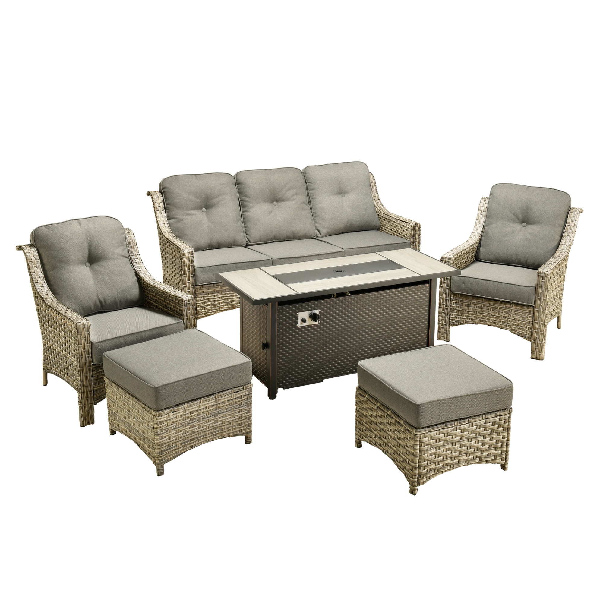 weaxty HMBCFP8503-PAD206 Patio-Conversation-Sets - View #6