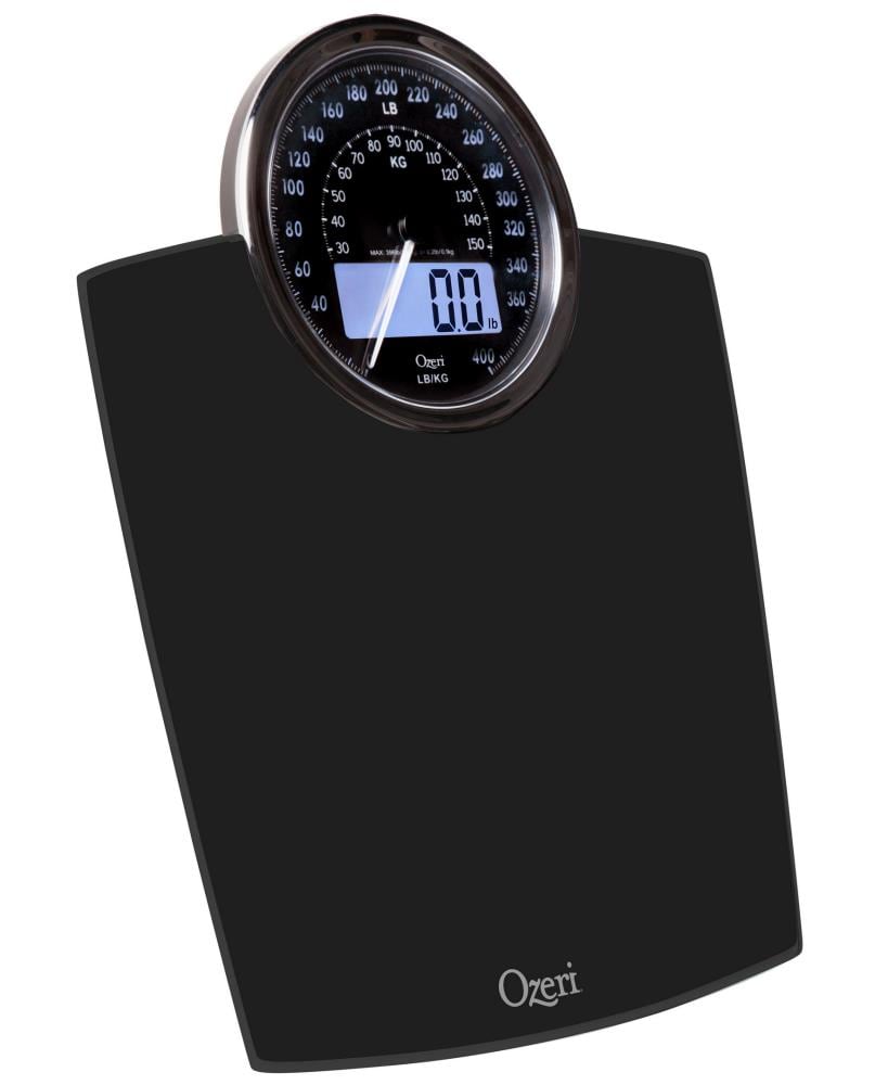 American Weigh Scales Achiever Series High Precision Digital Body Mass  Index Bathroom Body Weight Scale 400LB Capacity - Black
