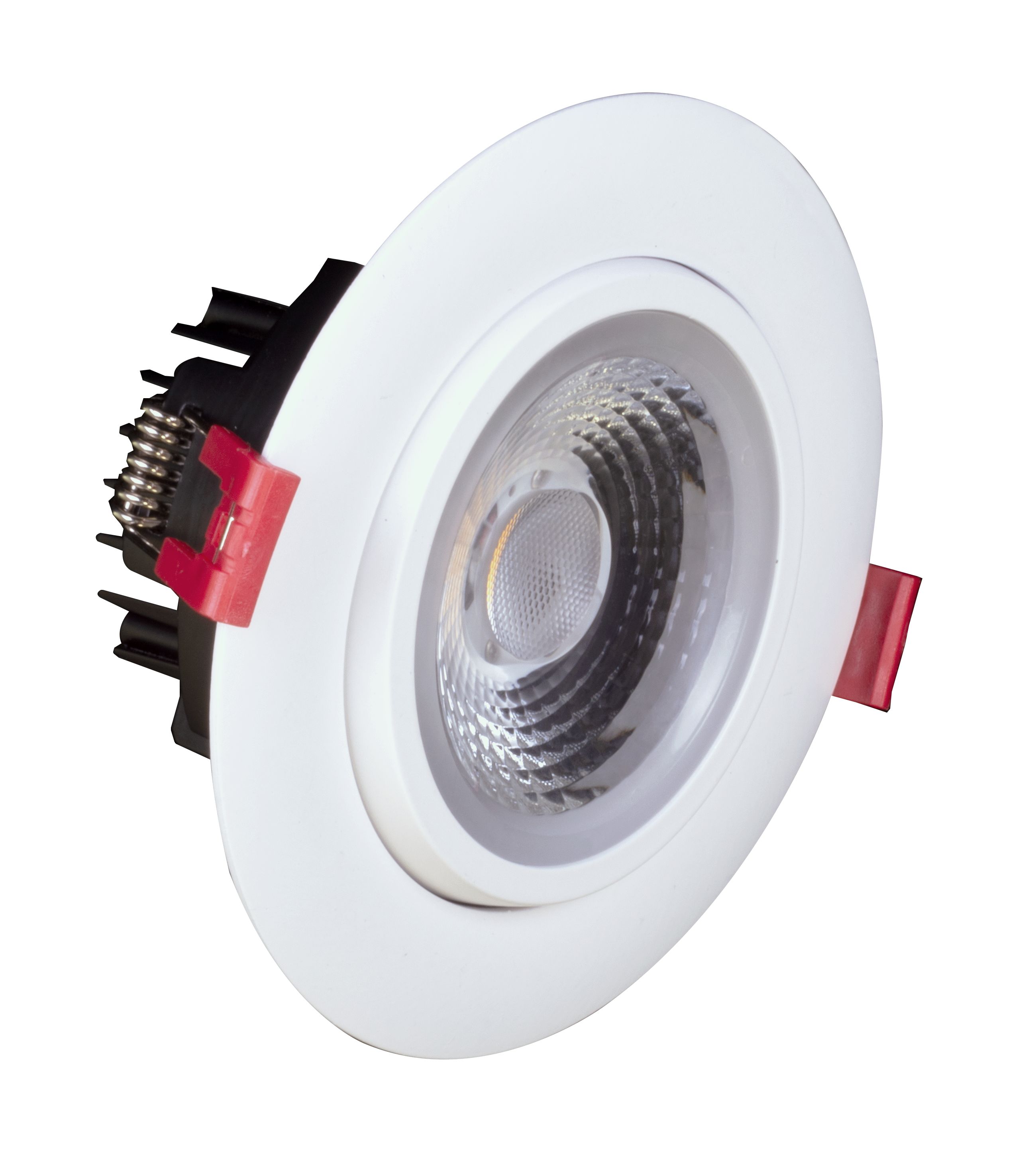 Nicor Lighting DGD411204KRDWH DGD4 White 1038 -Lumens Bright White Round Dimmable LED Canless Damp rated Recessed Downlight