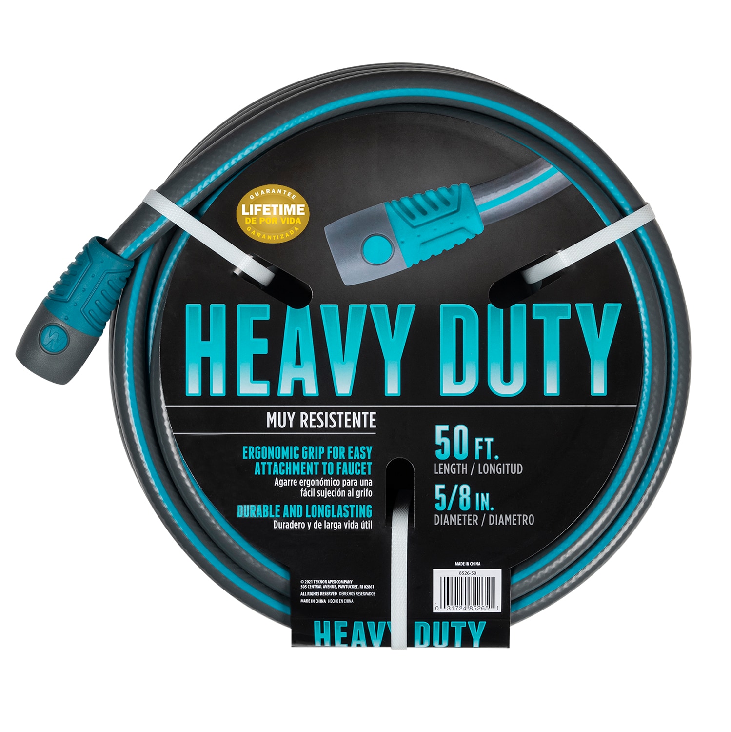 Teknor Apex Heavy duty 5/8-in x 50-ft Heavy-Duty Vinyl Gray Coiled 