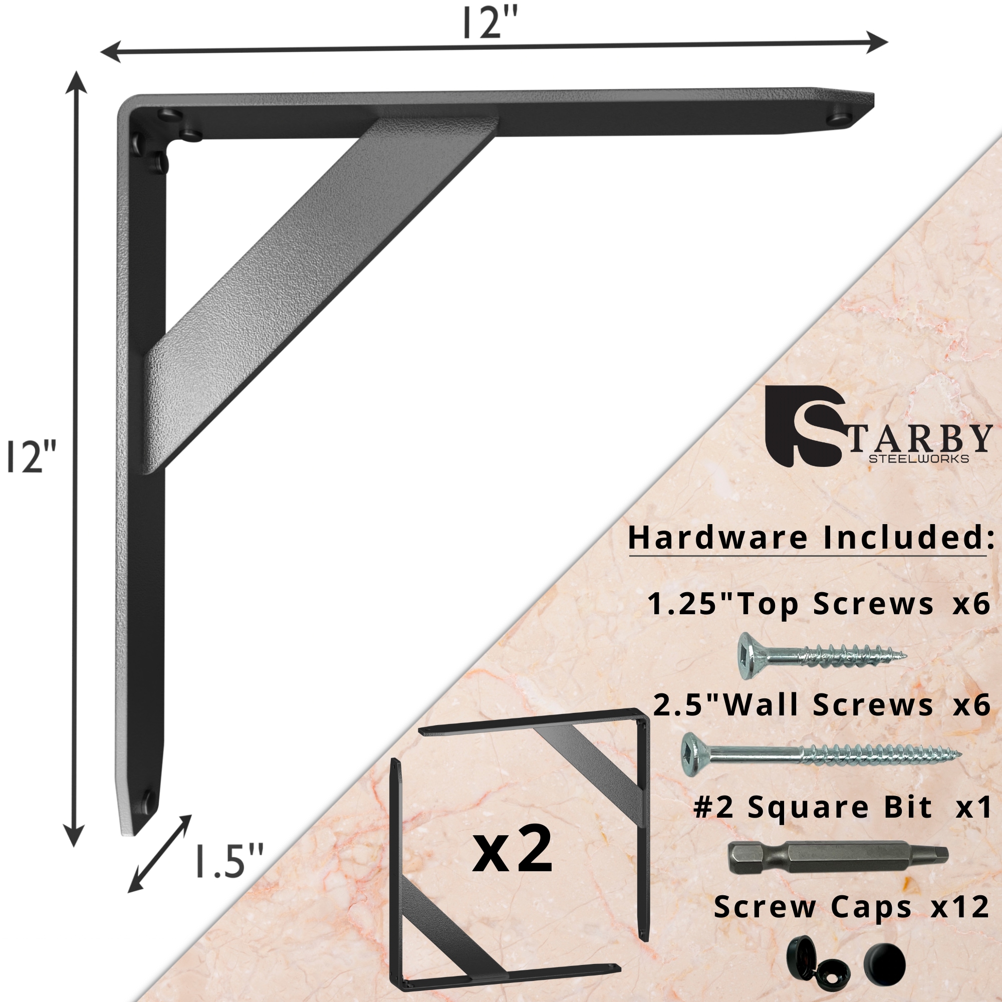 STARBY SB-JETSTREAM-12-2 Shelving-Hardware - View #2