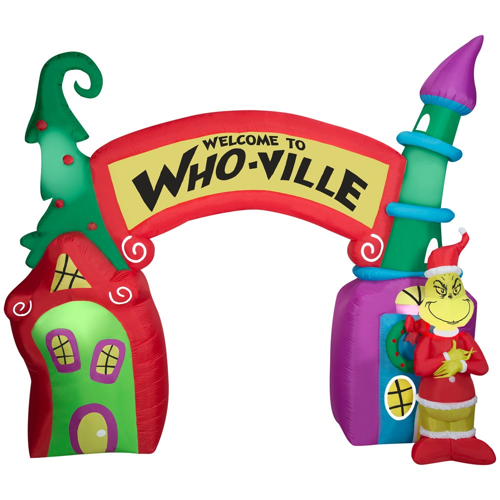 Set of 4 Whoville Grinch Signs Metal Wall Decor 