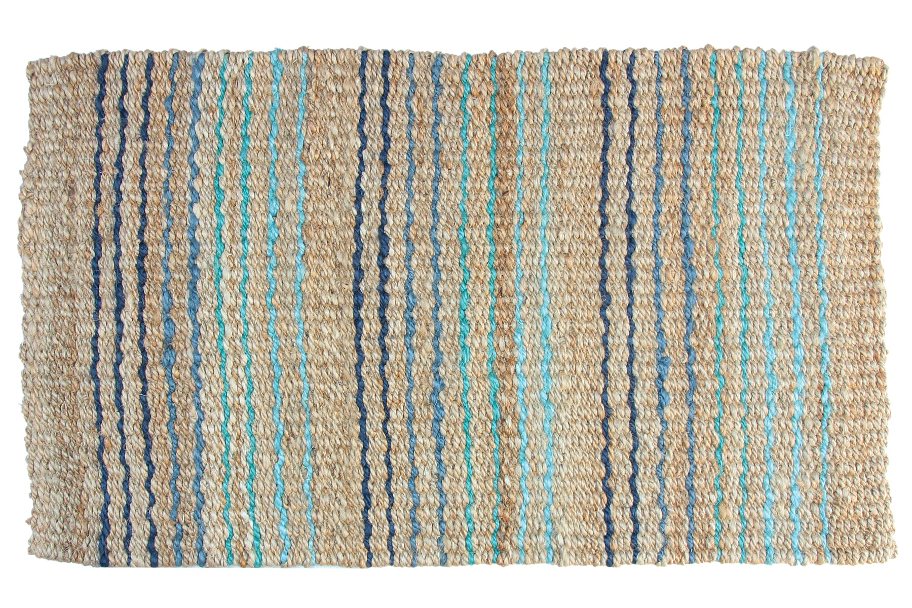 allen + roth Scatter Rugs 2 x 4 Jute Natural Indoor Stripe Area Rug in the  Rugs department at