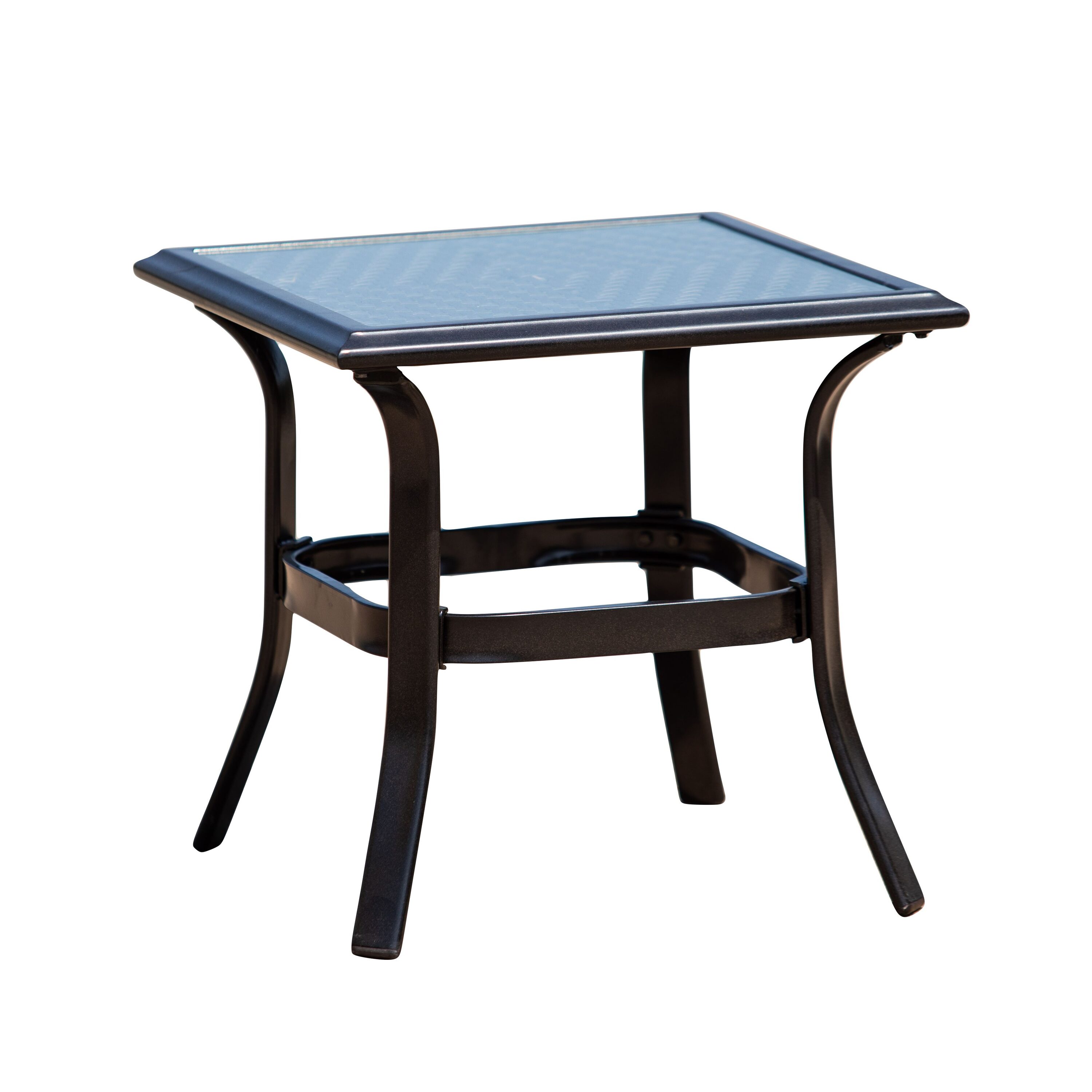 Direct Wicker DWS-2020-SIDE TABLE Irene Square Outdoor Coffee 20-in W x 20-in L