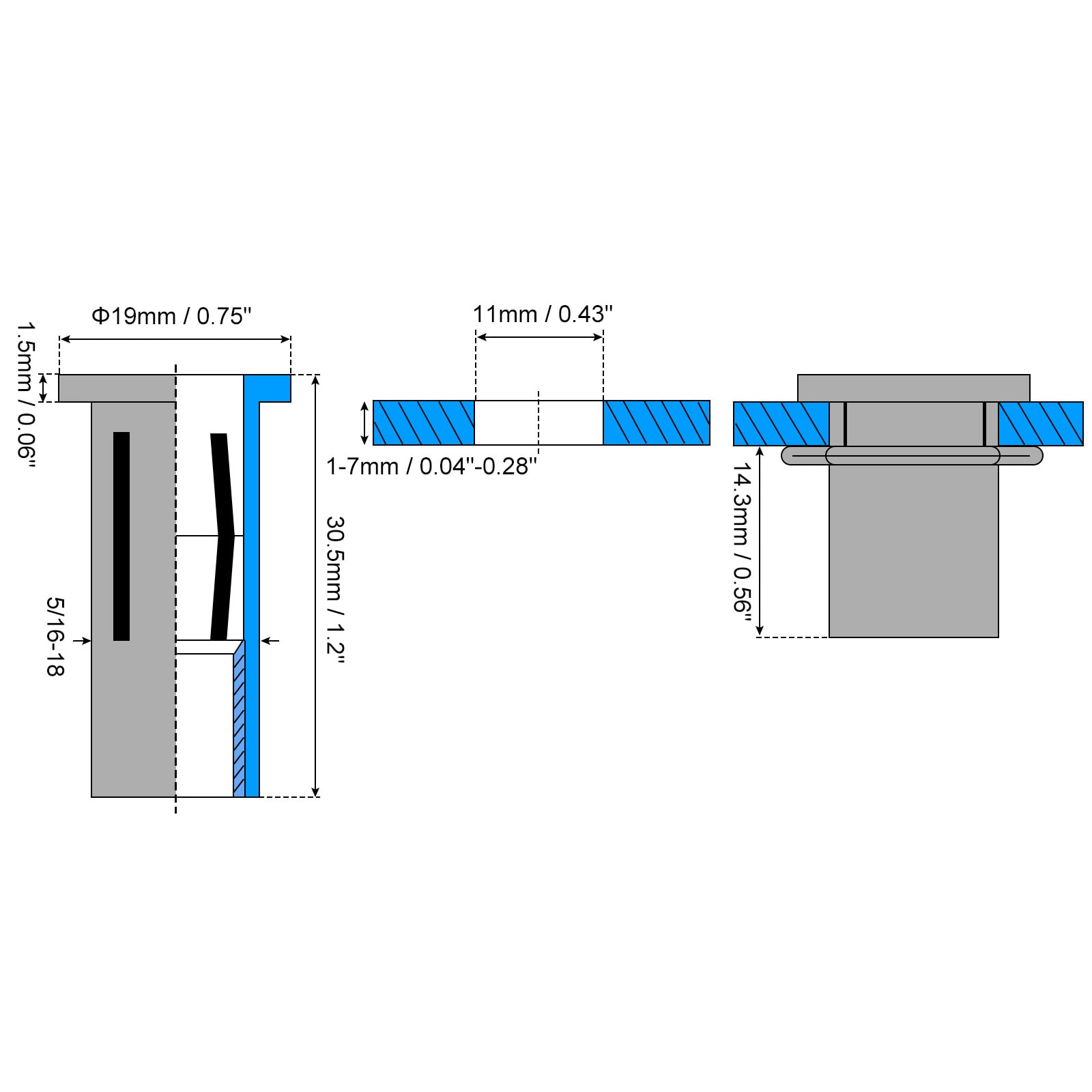 Unique Bargains S25112000UX3397 rivets - View #2