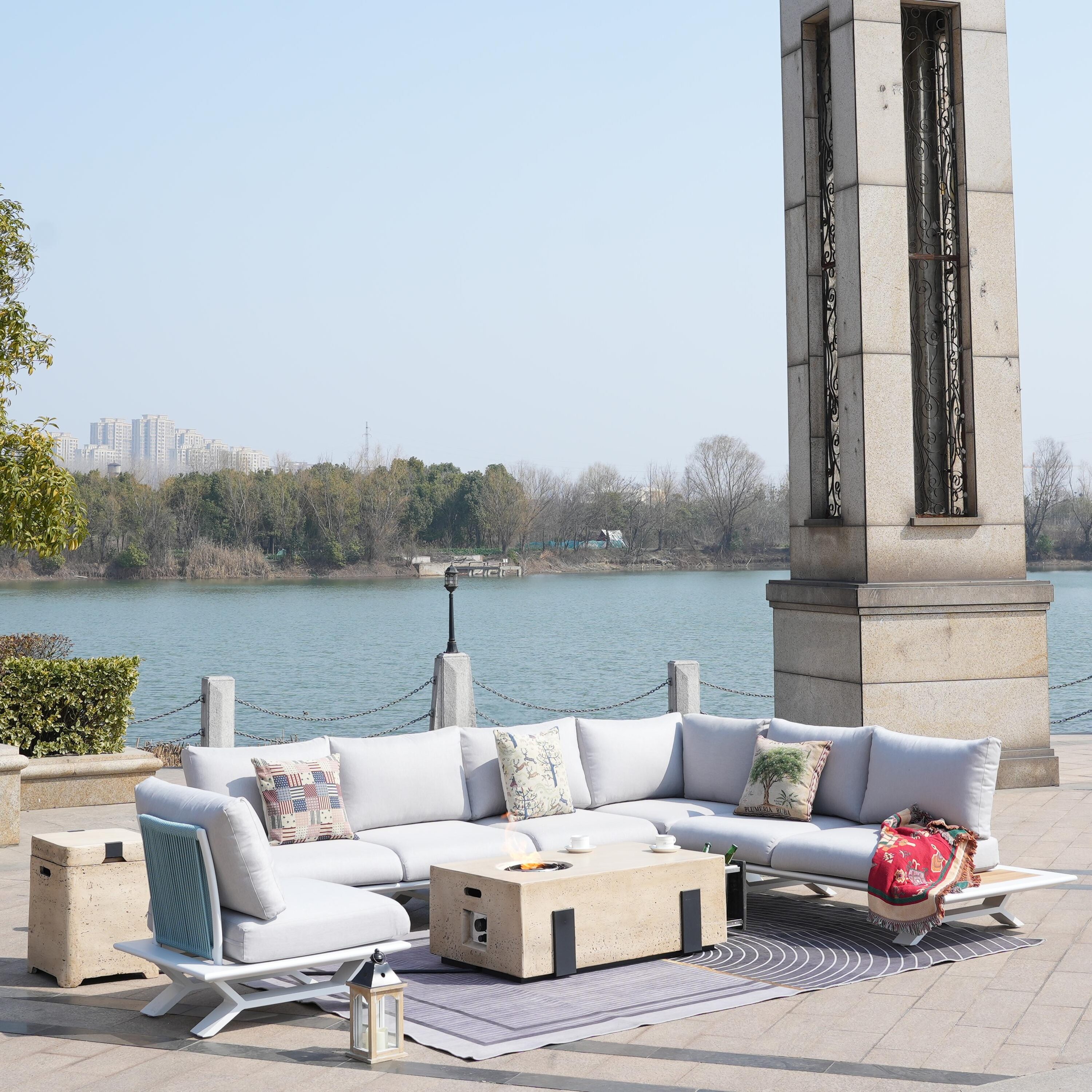 Direct Wicker DWS-2323W&2355BR Patio-Conversation-Sets - View #7