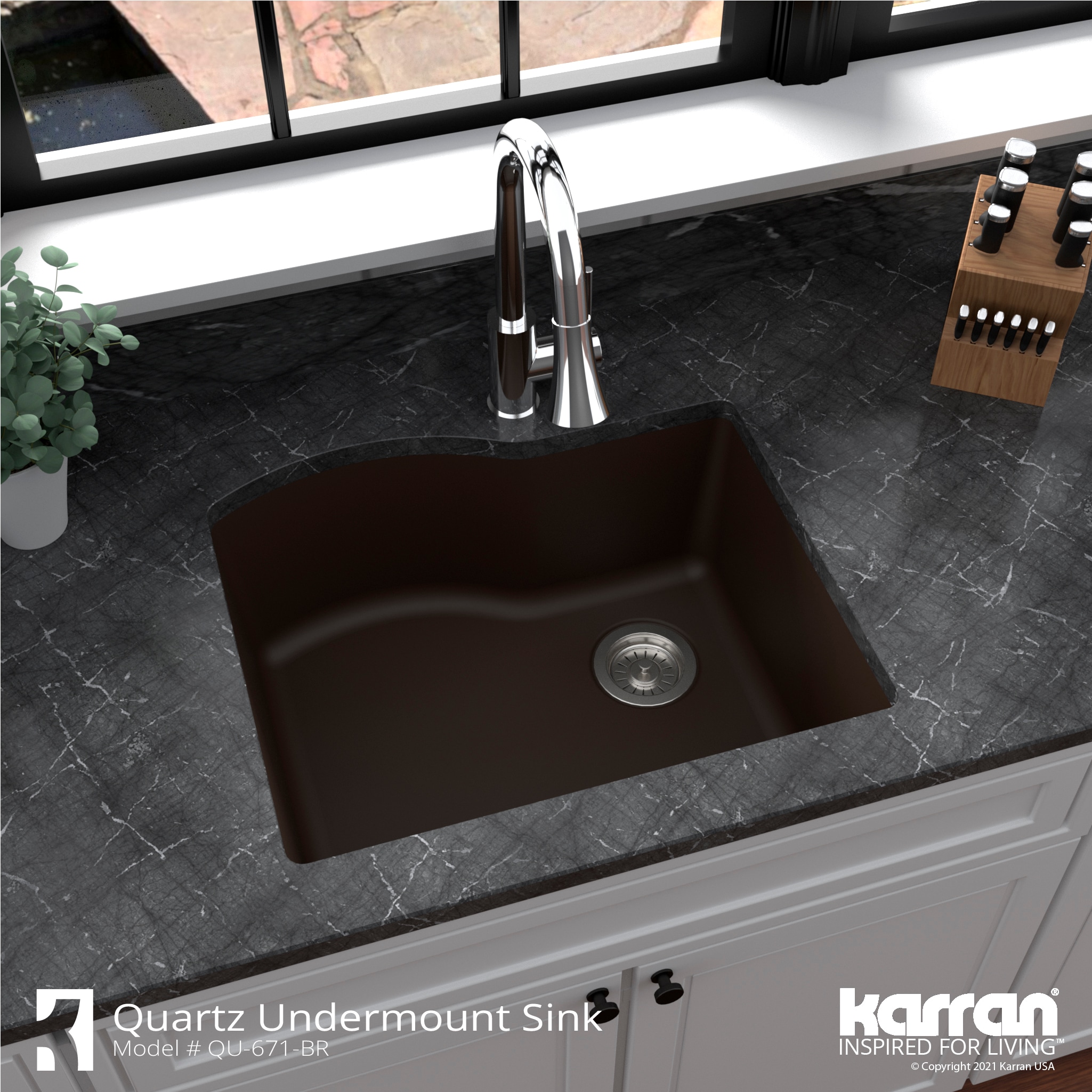 Karran QU-671-BR-PK1 Kitchen-Sinks - View #7