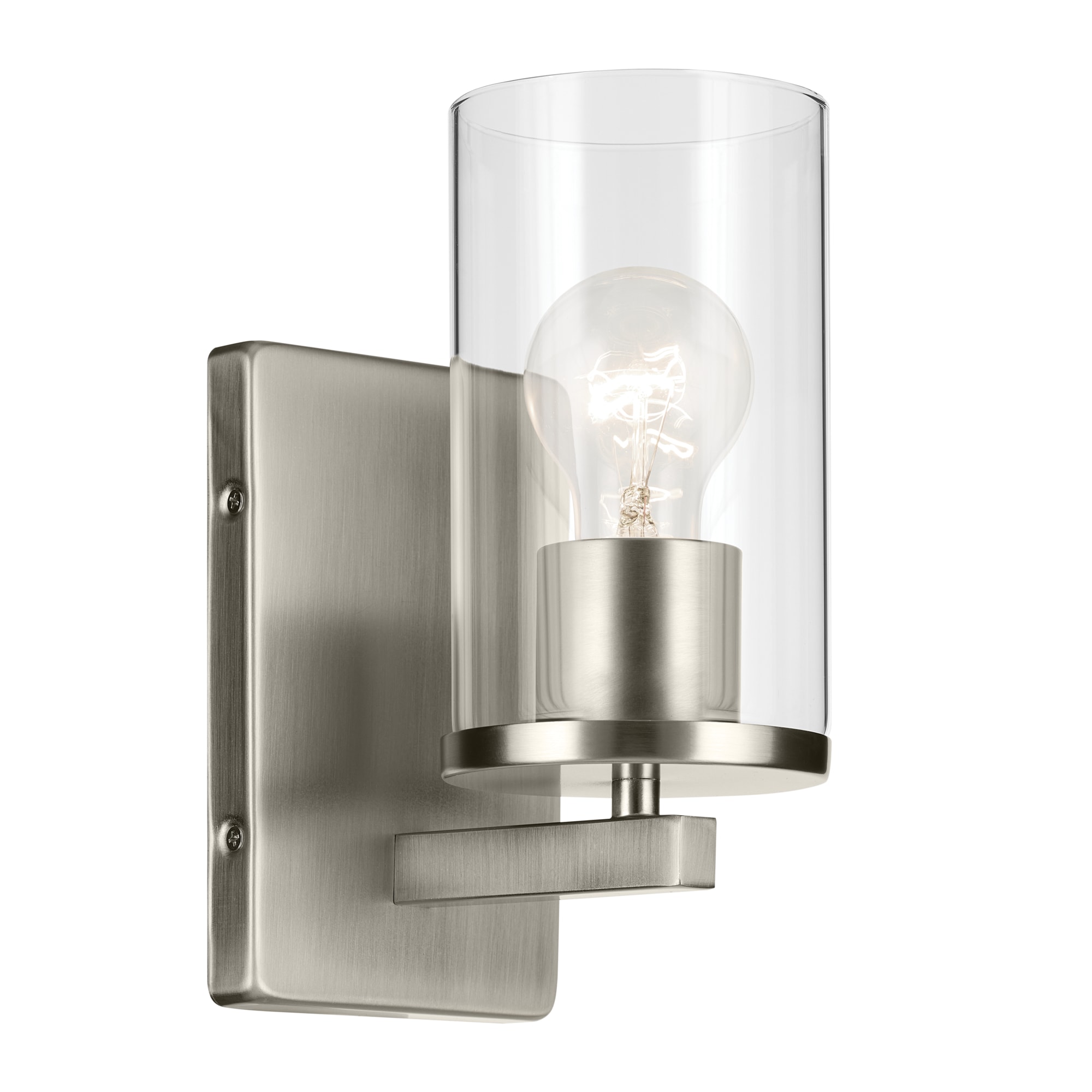 Kichler 45495NICLR Crosby 4.5-in 1 -Light Brushed Nickel Modern/contemporary Vanity light