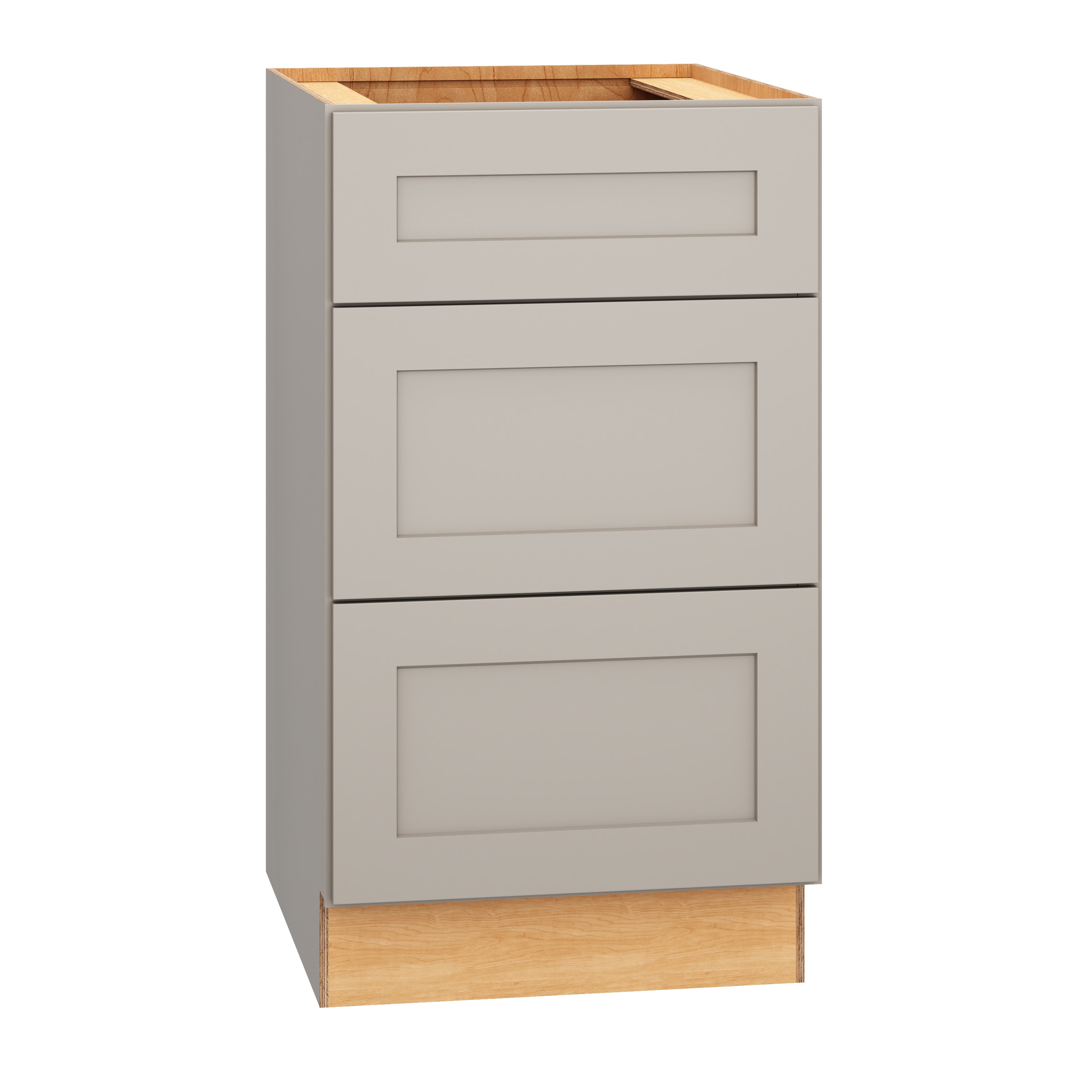 Diamond Express 327 VDB1832.521 Jamestown 18-in W x 32.5-in H x 21-in D Cloud Gray 3 -Drawer Wood Wall-mount Cabinet Banks