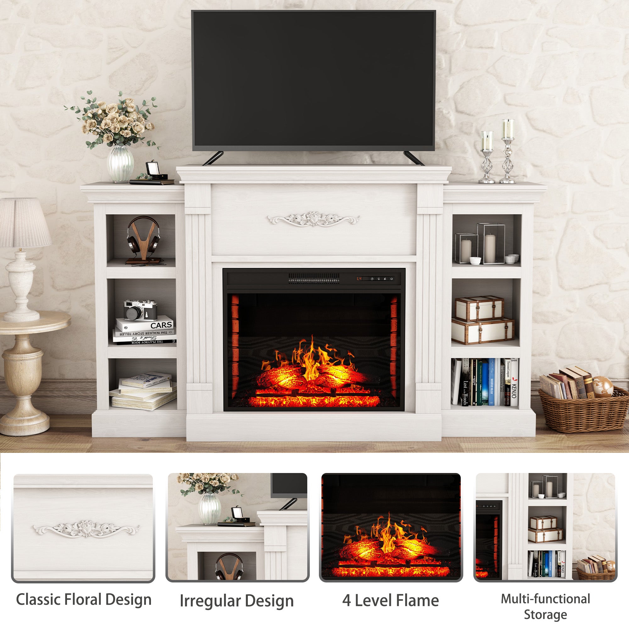 Boyel Living BL-SX1HA70WH Tv-Stands - View #5