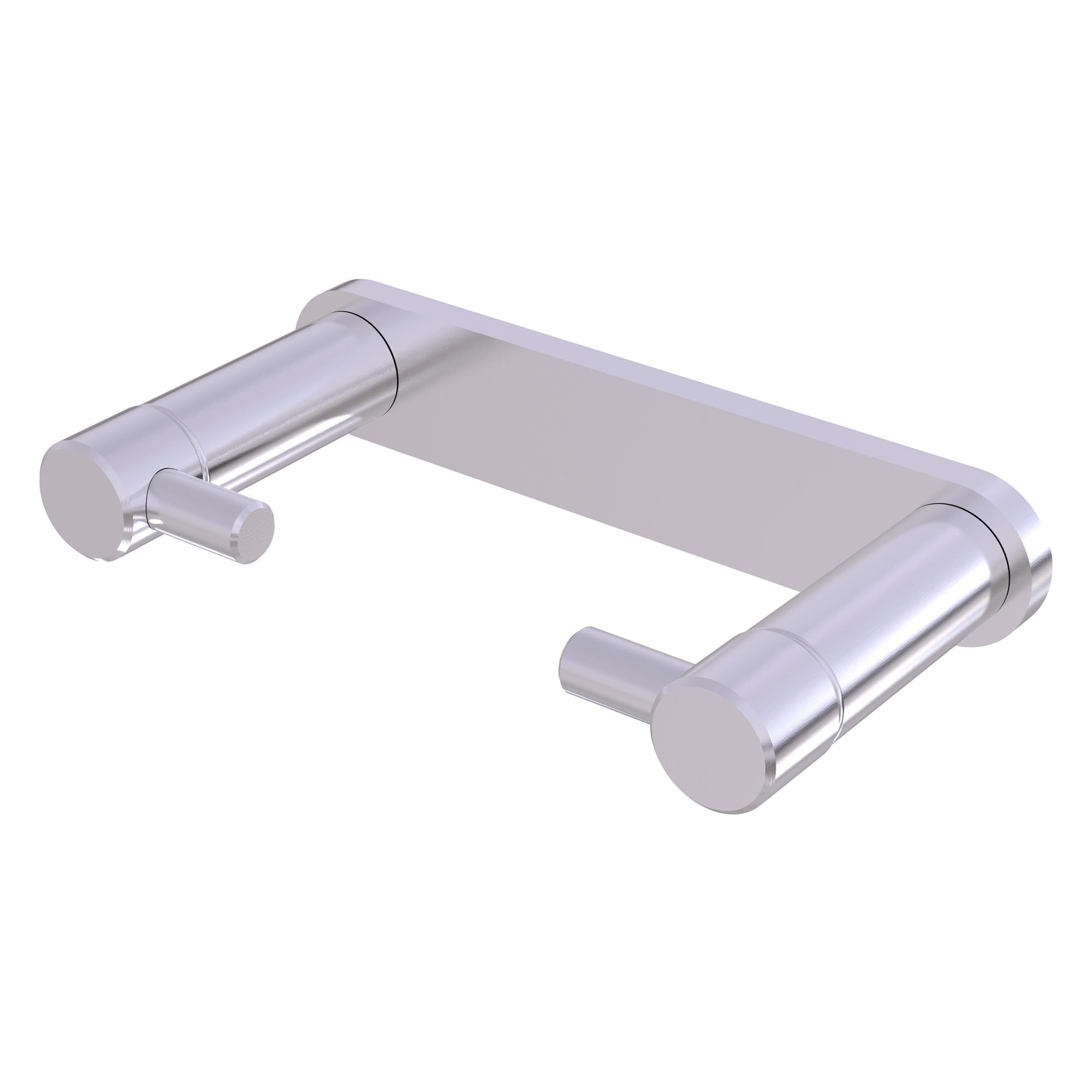 Allied Brass FR-24R-SCH Fresno Satin Chrome Wall mount Pivot Toilet Paper Holder 1 -Rolls with Storage