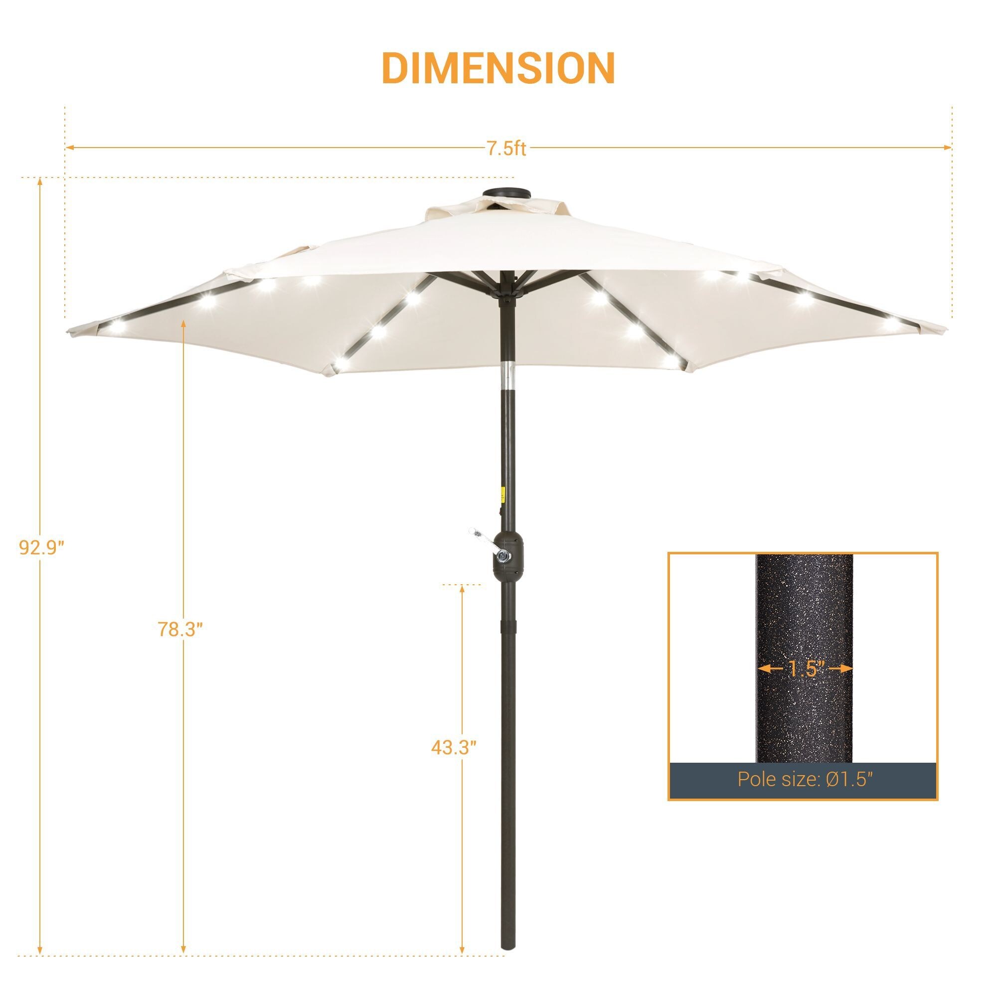 Sonkuki SD-LED90BG Umbrellas-2 - View #2