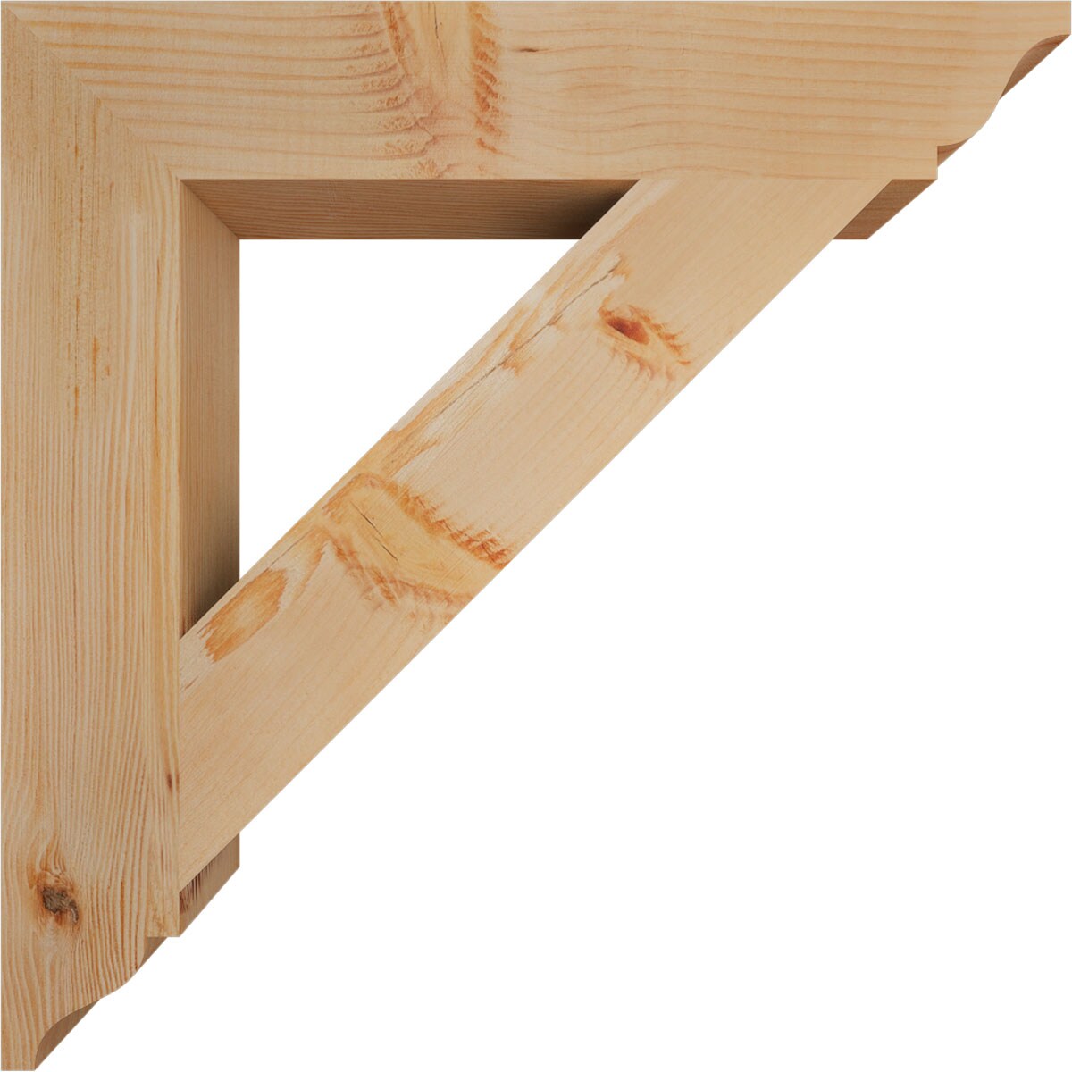 Ekena Millwork BKT04X24X24TRA01SDF Exterior-Brackets-Braces - View #3