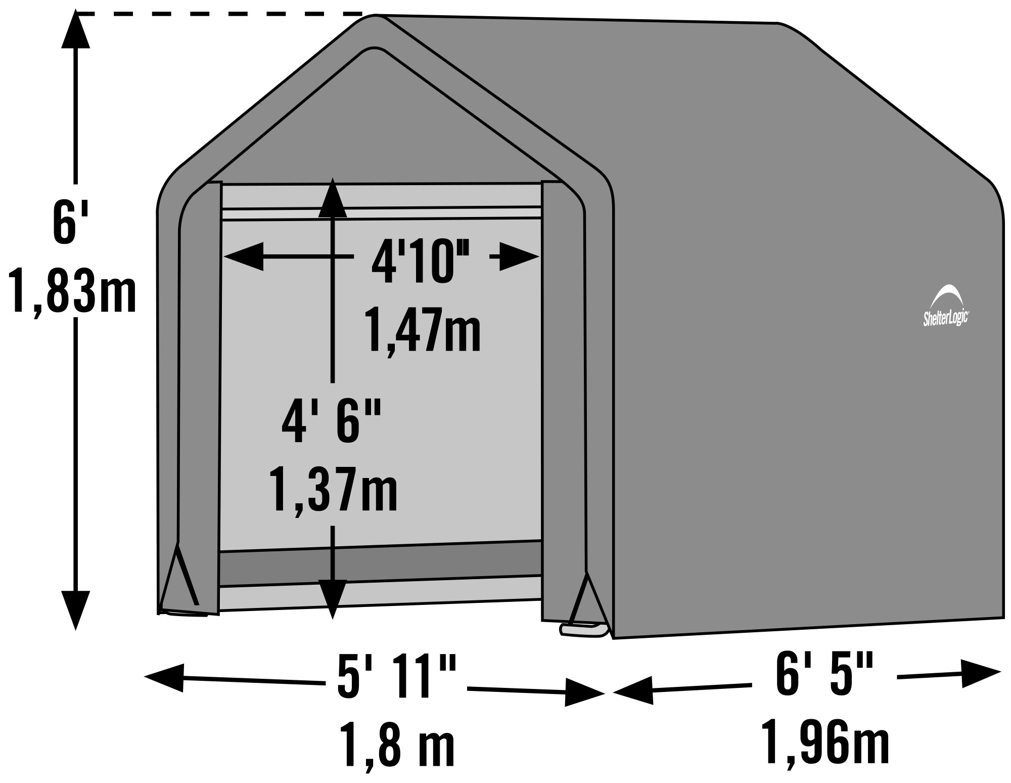 ShelterLogic 70401 Canopy-Storage - View #14